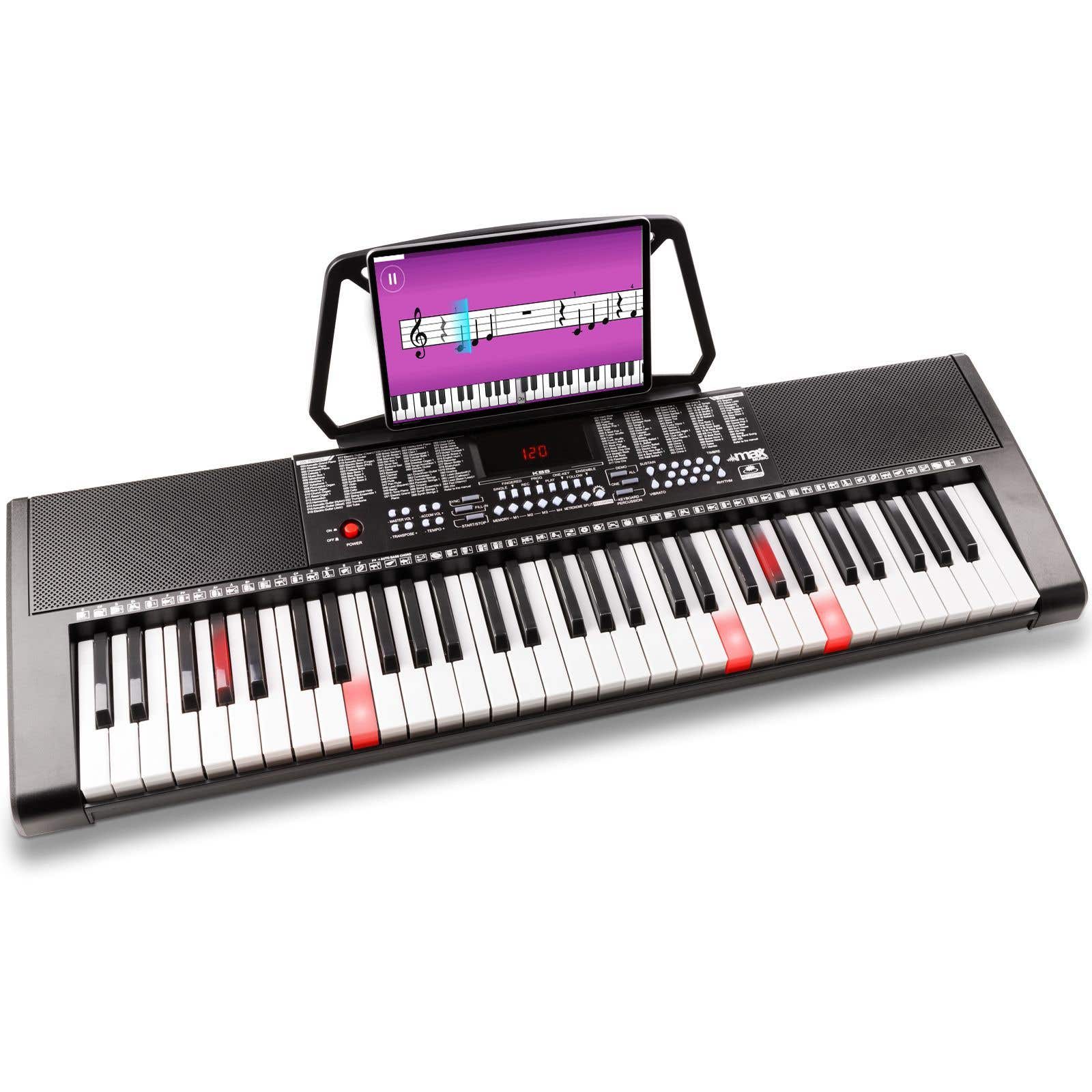 MAX KB5 Keyboard für Einsteiger mit 61 Leuchttasten