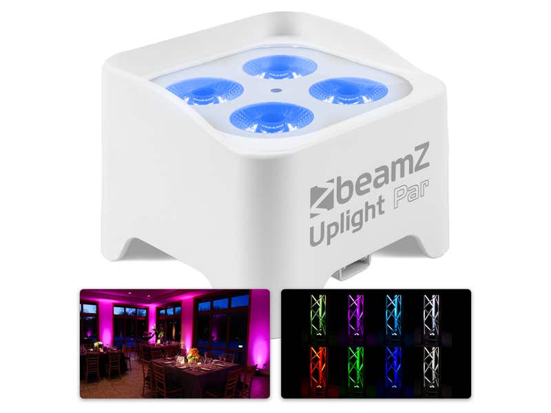 BeamZ BBP90W LED Akku Spot Uplight Par 4x 4W