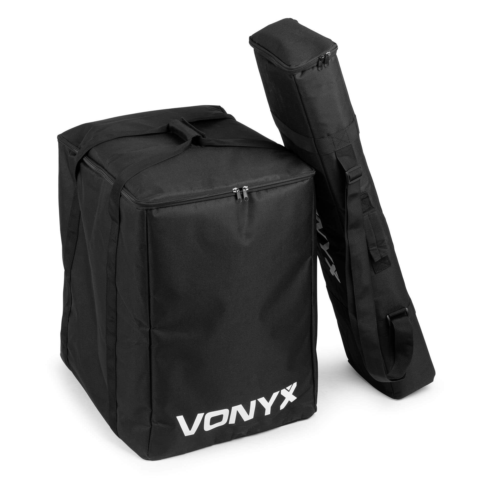 Vonyx Lautsprecher Schutzhüllen-Set für VX808 Aktive Säulenlautsprecher - Schwarz