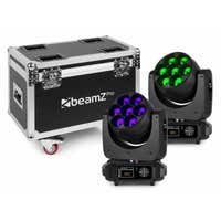 BeamZ Pro MHL740 Moving Head 7x 40 Watt - 2 x im Flightcase