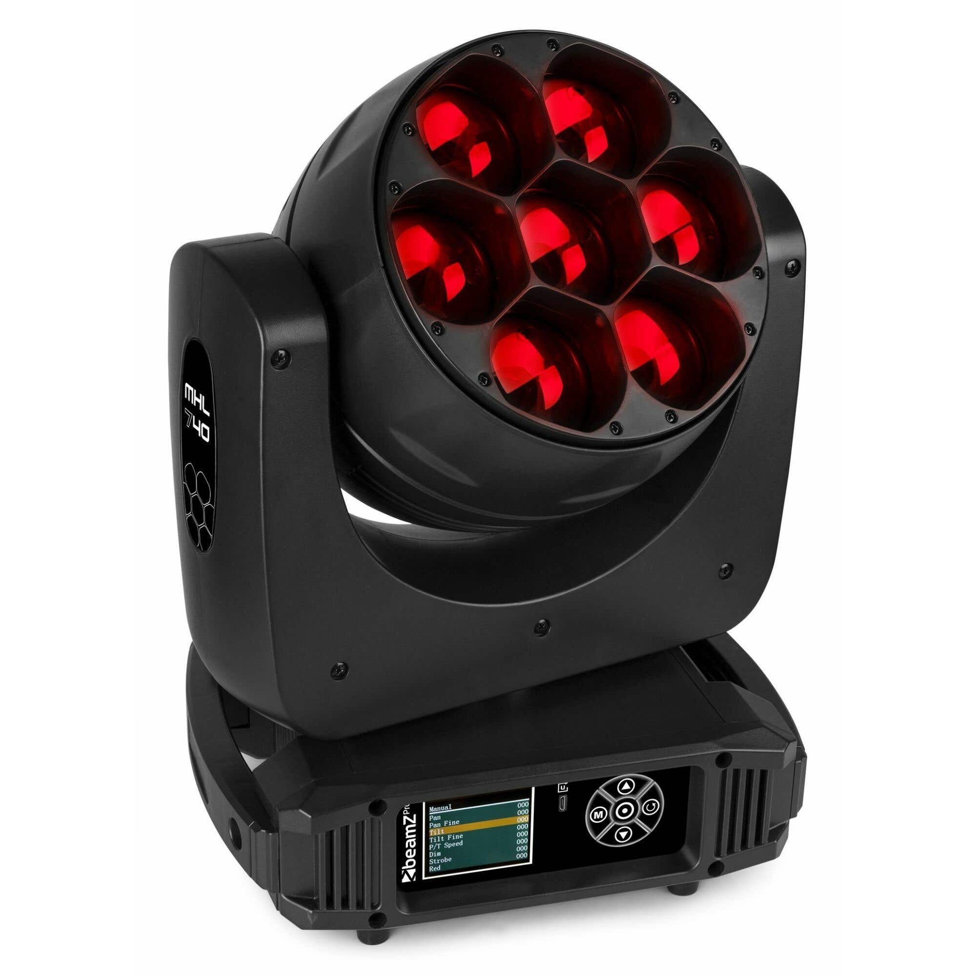 BeamZ Professional MHL740 Moving Head Washer 7x40 Watt mit Zoom 