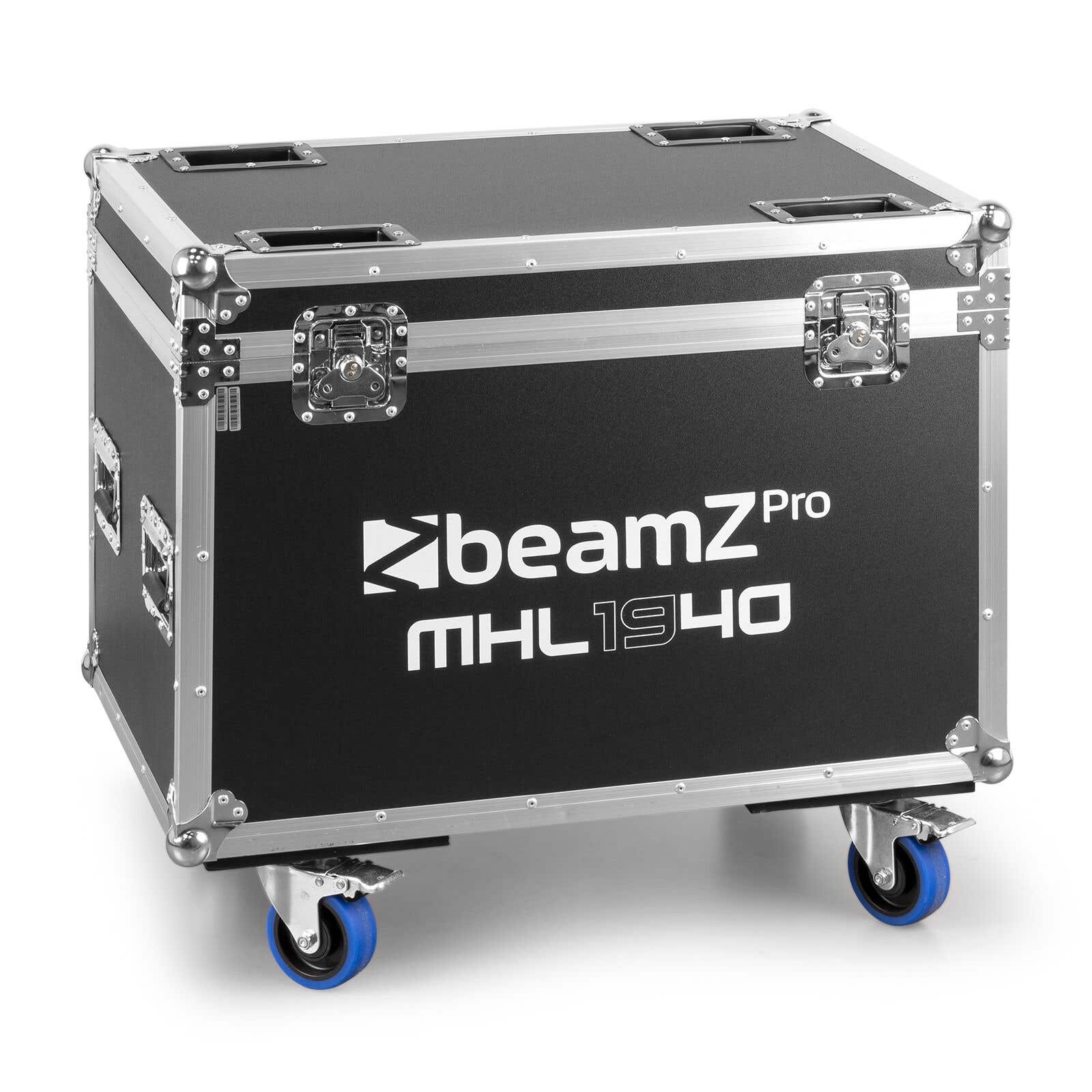 BeamZ Professional FC1940 Flightcase, Transportcase mit Rollen, für 2 Stk BeamZ MHL1940 Wash Movinghead - Schwarz