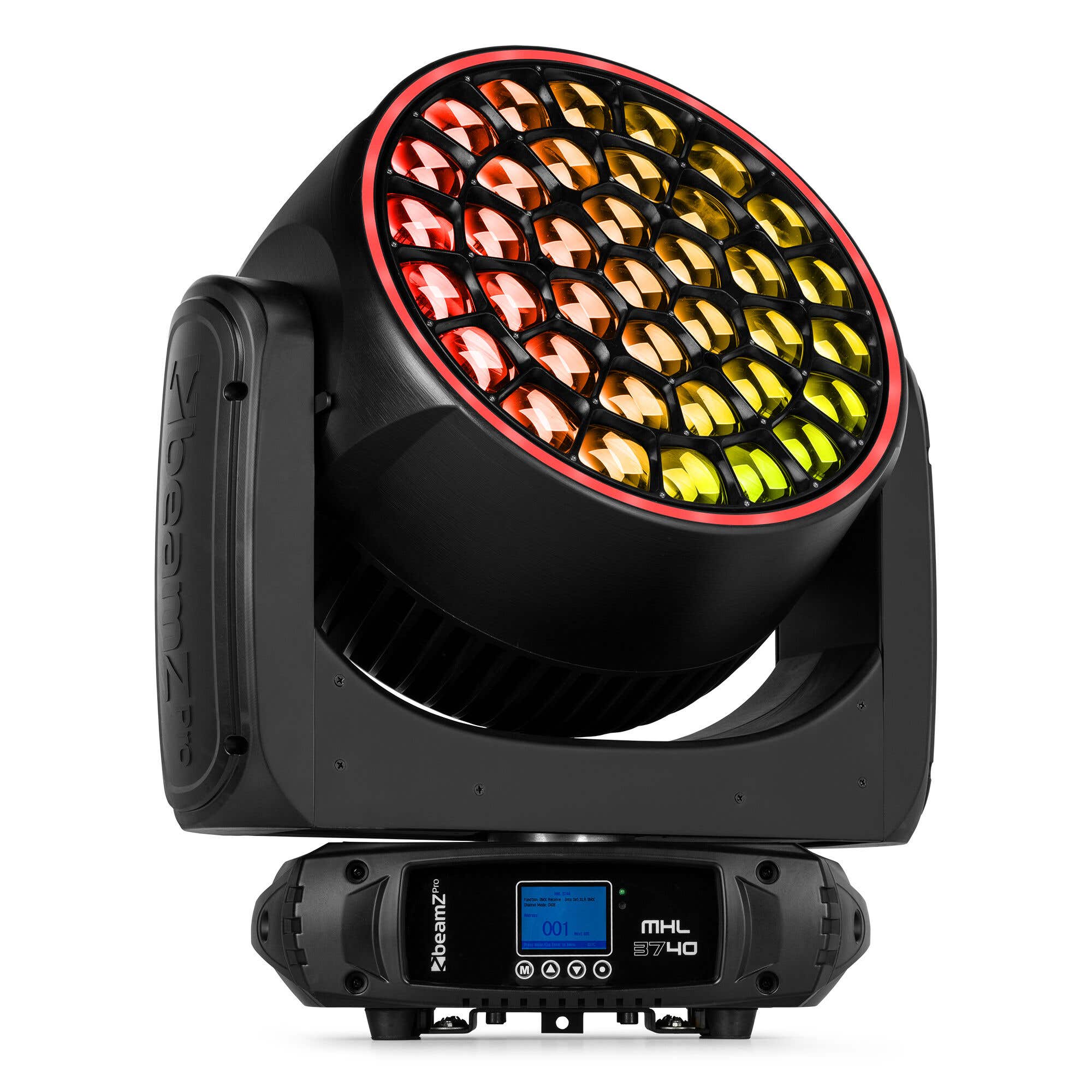 BeamZ Pro MHL3740 Wash Moving Head – Zoom & Single Pixel Control – 37x 40W RGBW LEDs