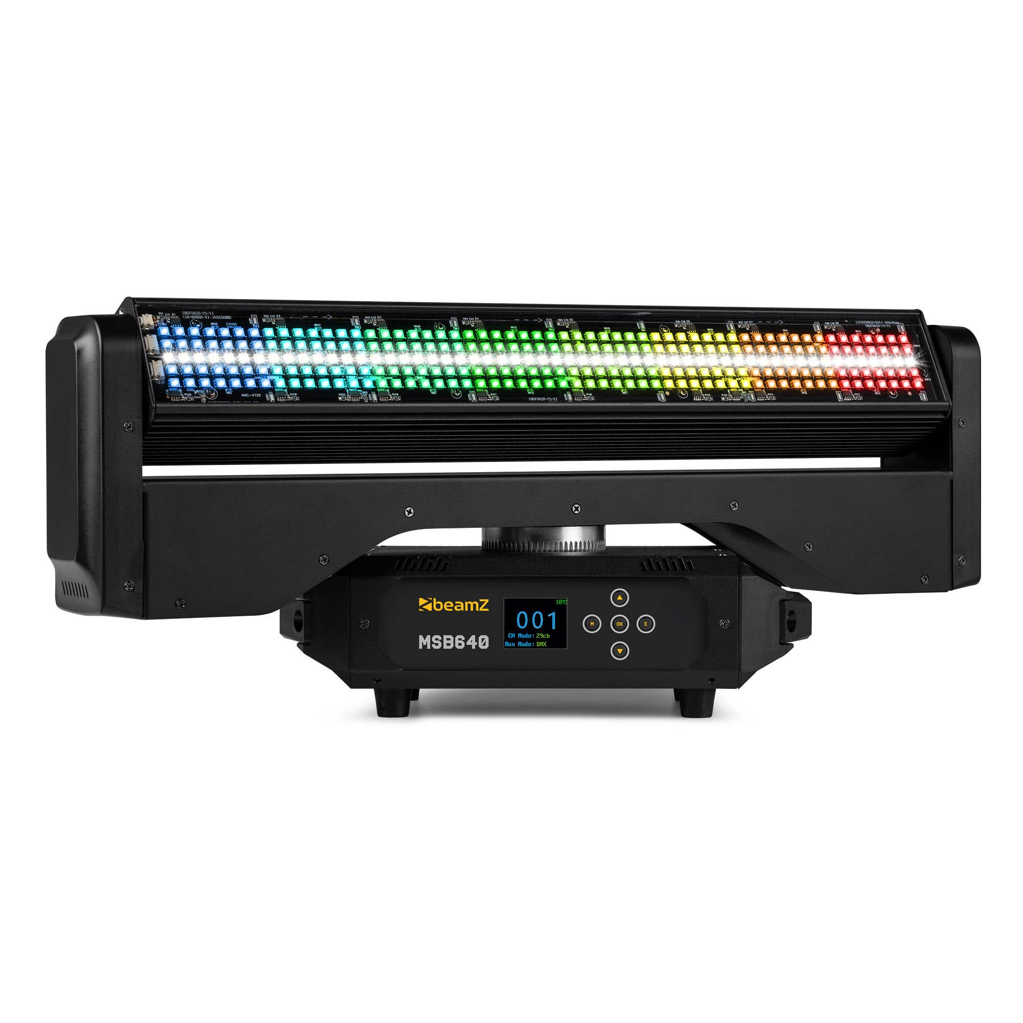B-Ware - BeamZ MSB640 doppelseitige Moving LED Bar – RGBW LED & Strobe – 720° schwenkbar