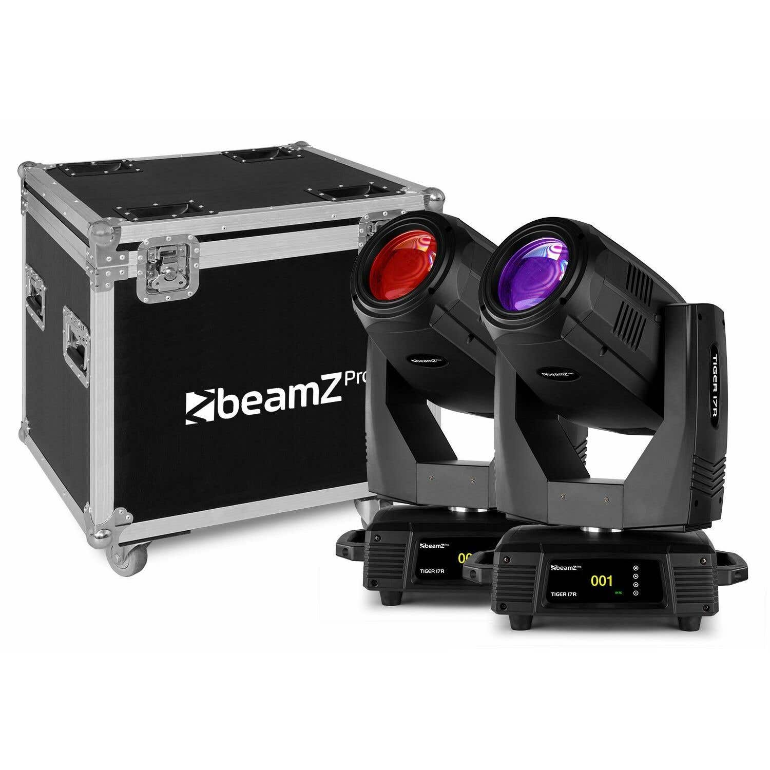 BeamZ PRO Tiger 17R Moving Head 350 Watt – 2x im Flightcase