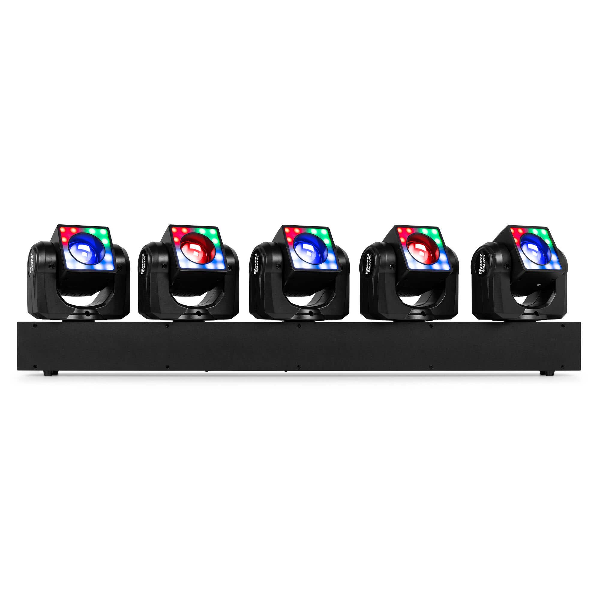 BeamZ Galaxy5 Moving Head Bar – 5x 40W Moving Heads – Pixelring – RGBW LEDs