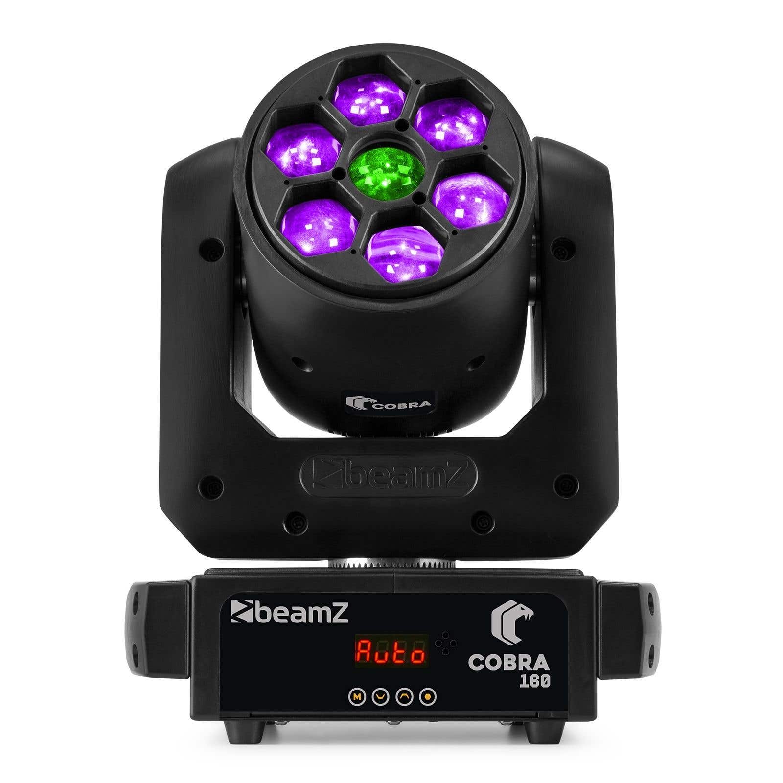 BeamZ Cobra 160 Spot 100 Watt Moving Head mit 6x 10 Watt B-Eye