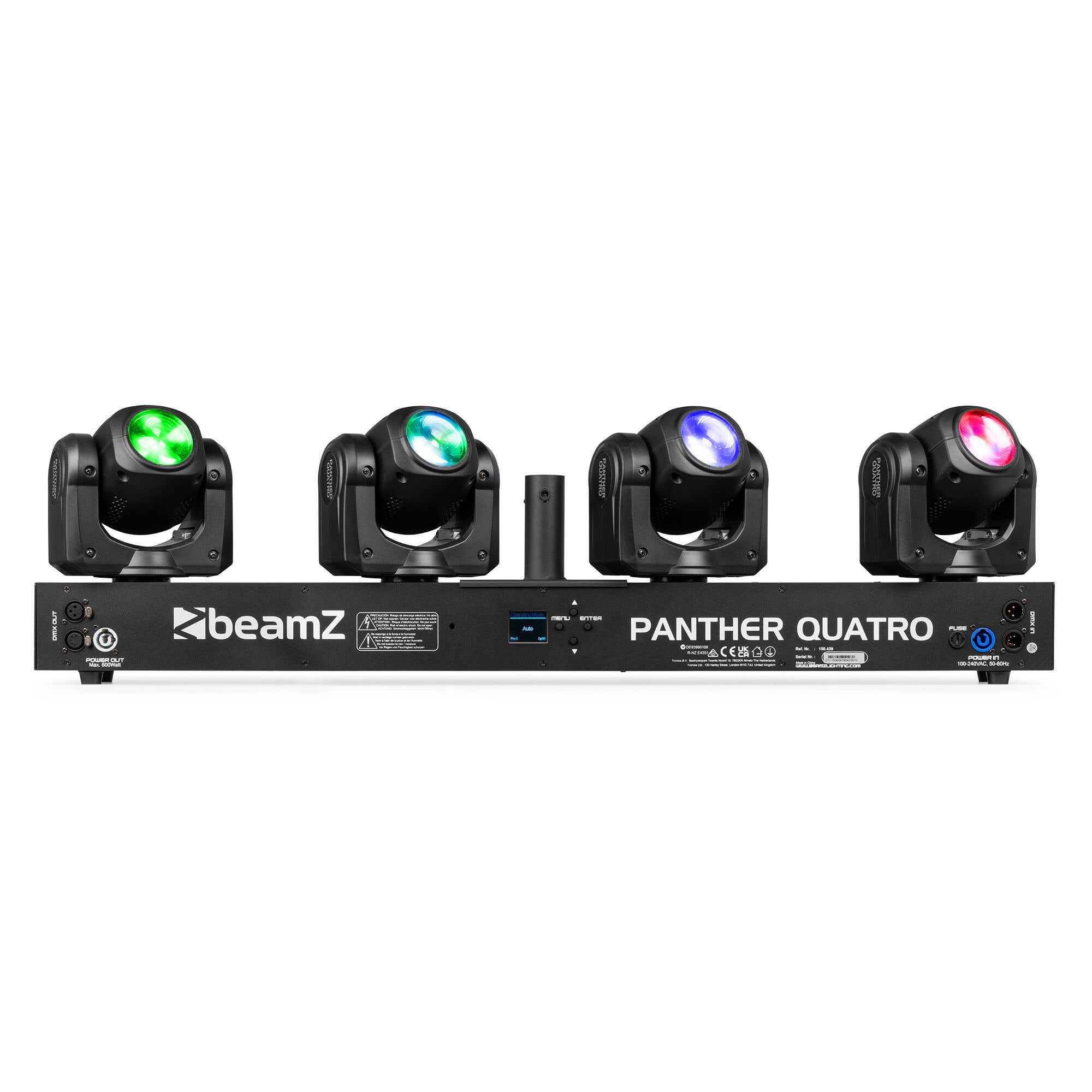 B-Ware - BeamZ Panther Quatro Movinghead Bar -  4x Beam Moving Heads - RGBW - 160W 