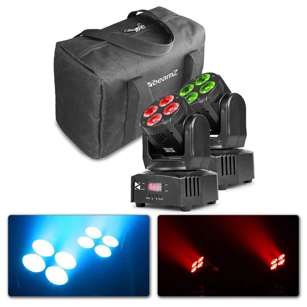 BeamZ MHL36 Set mit zwei LED Moving Heads in praktischer Tasche
