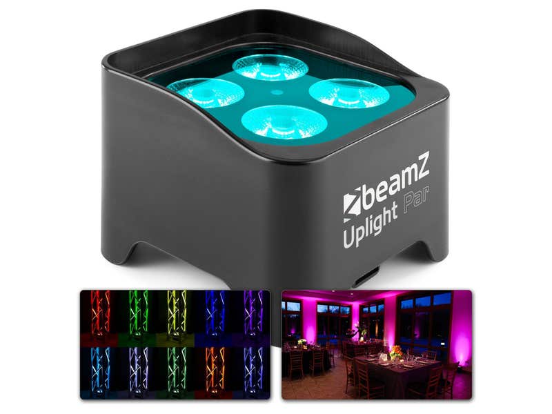 Möchten Sie BeamZ BBP90 Batteriebetriebenes Uplight PAR Scheinwerfer mit 4x 4W LEDs kaufen?