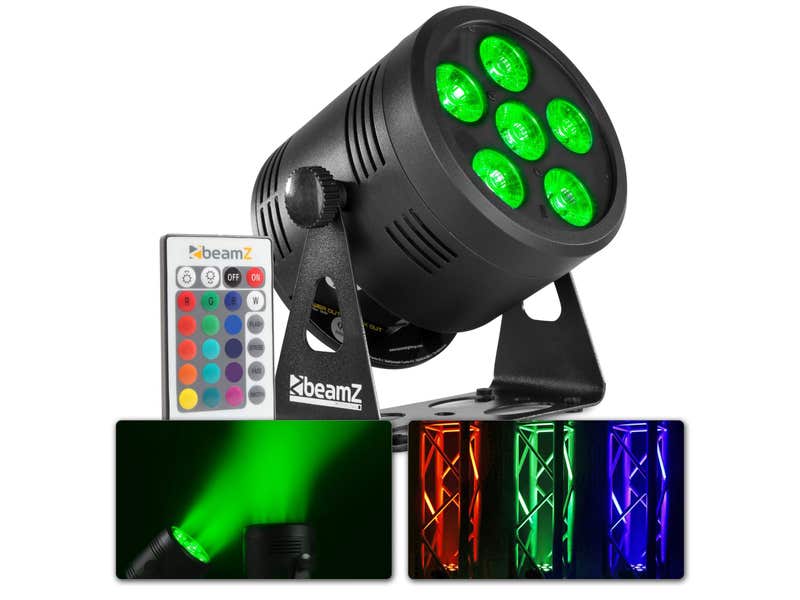 BeamZ BBP66 Uplight Akku PAR Strahler 6x 6 Watt RGBW LEDs