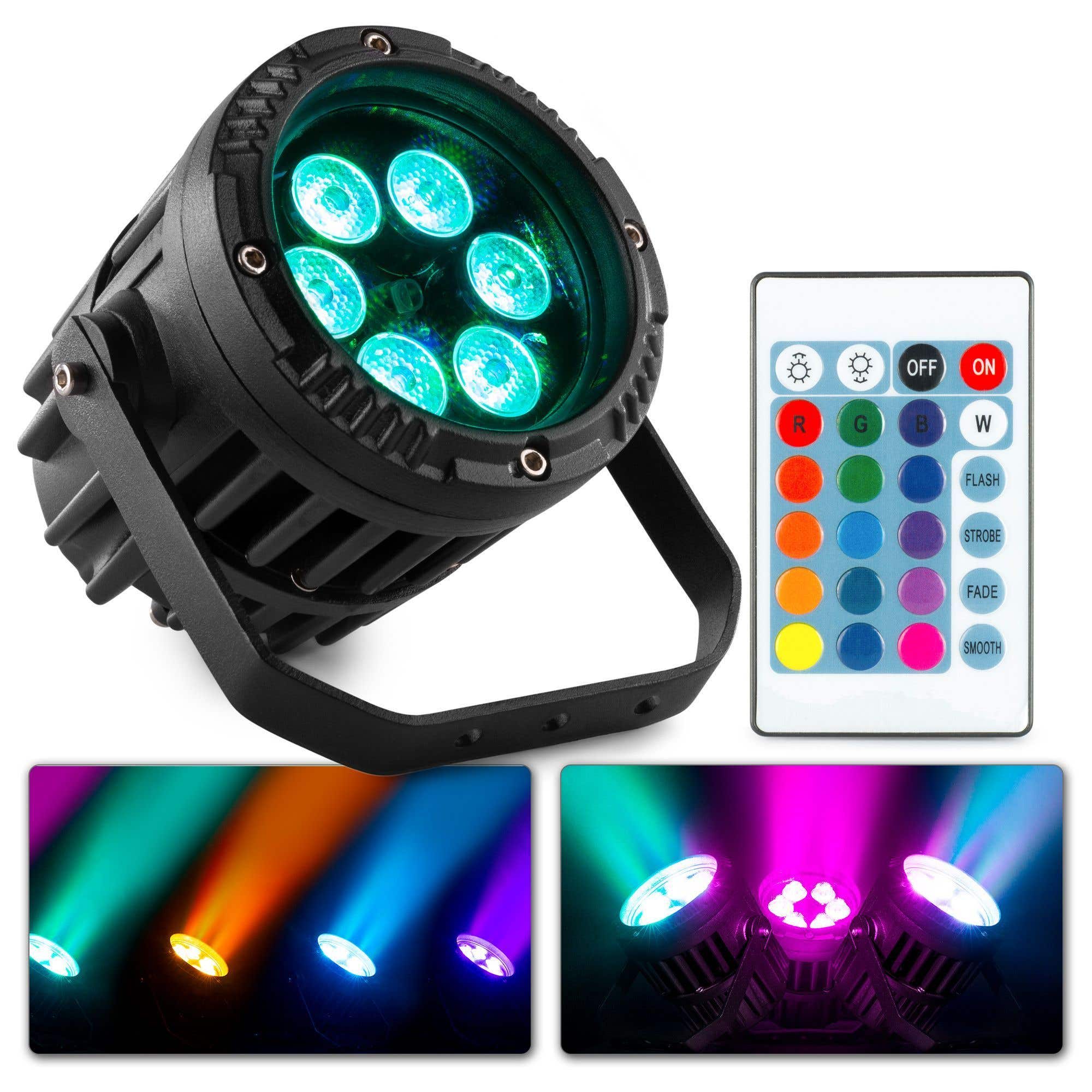 BeamZ BWA63 AluPar wasserdichter LED-PAR-Scheinwerfer – 6x 3 Watt