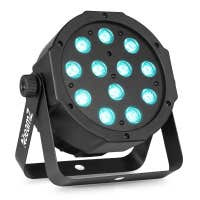 BeamZ SlimPar37 LED Par mit 12x 4W RGBW LEDs und DMX - Inkl.