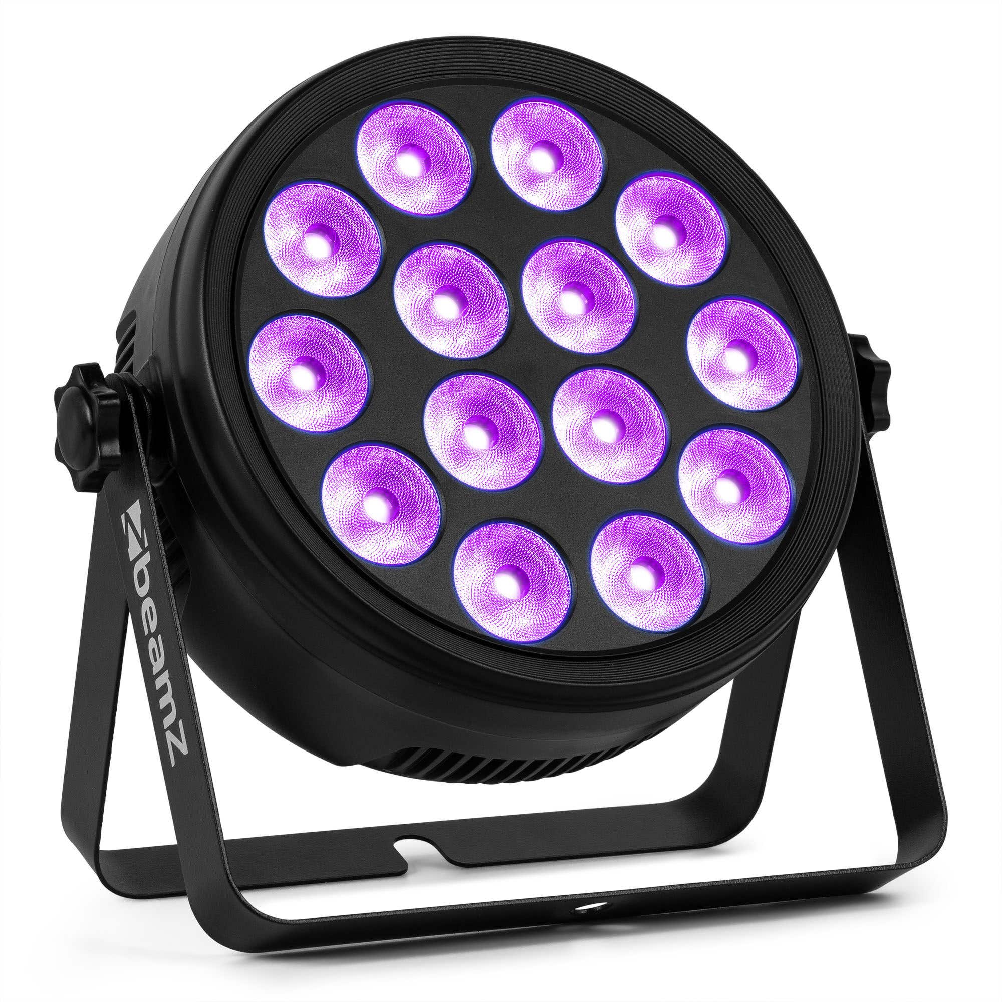 BeamZ BCC165 LED PAR Scheinwerfer mit 14x 4W RGBAW-UV LEDs - Schwarzlicht mit Fernsteuerung