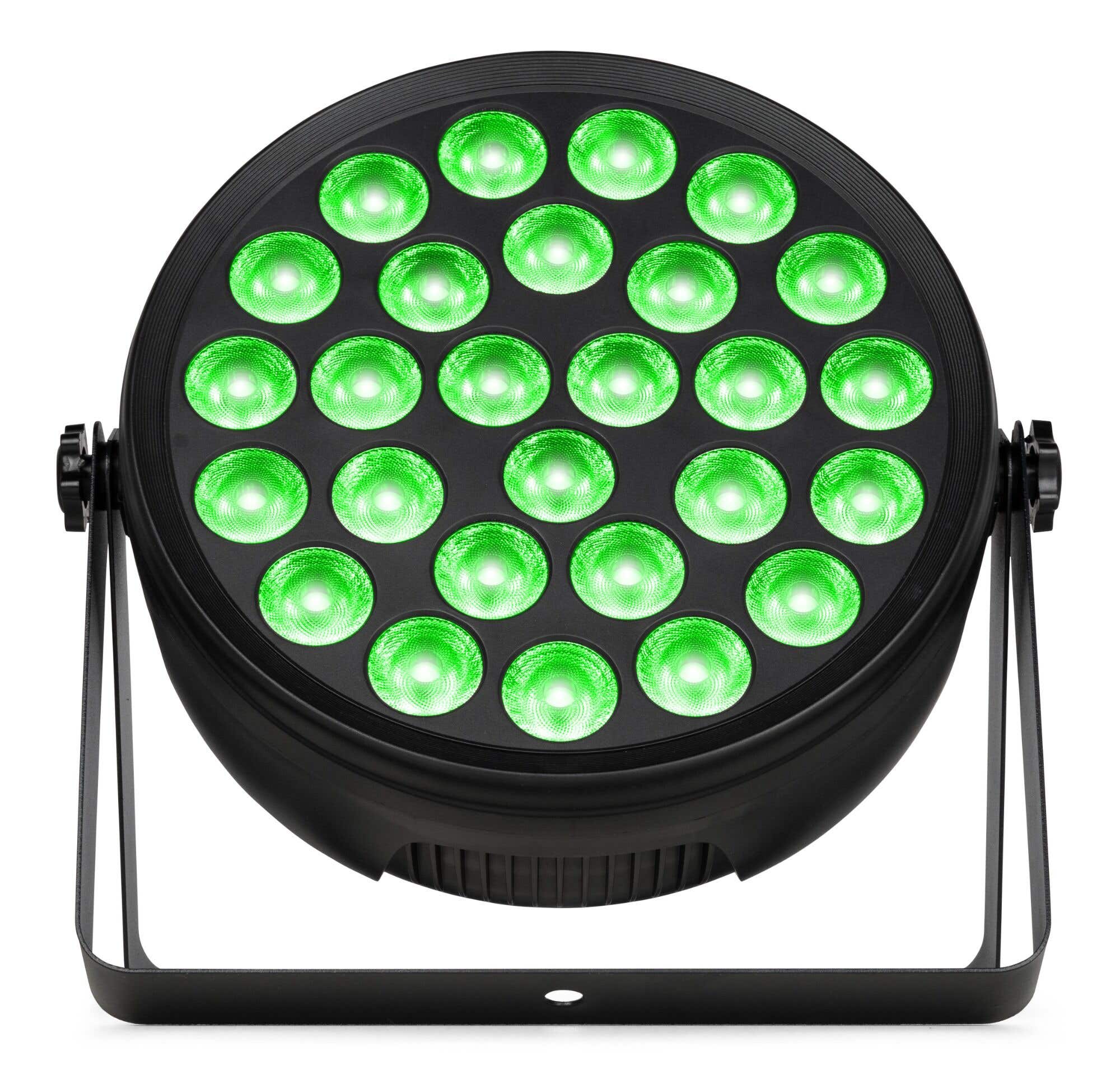 BeamZ BCC260 LED PAR Scheinwerfer mit 27x 6W RGBAW-UV LEDs - Schwarzlicht mit Fernsteuerung