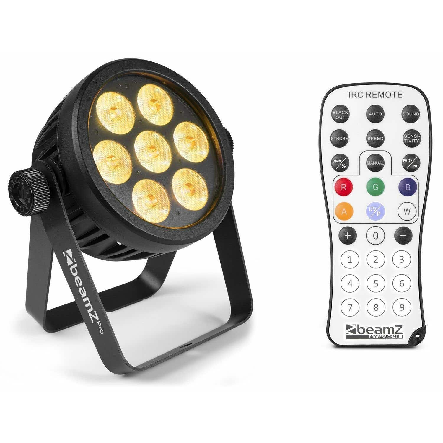 BeamZ BAC503 Aluminium-LED-ProPar mit 7x 10-Watt-LEDs