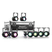 BeamZ Professional Set Neutron-Dot Kombi-Blinder 8er Tour Set inkl. Flightcase – IP65 – RGB - WW