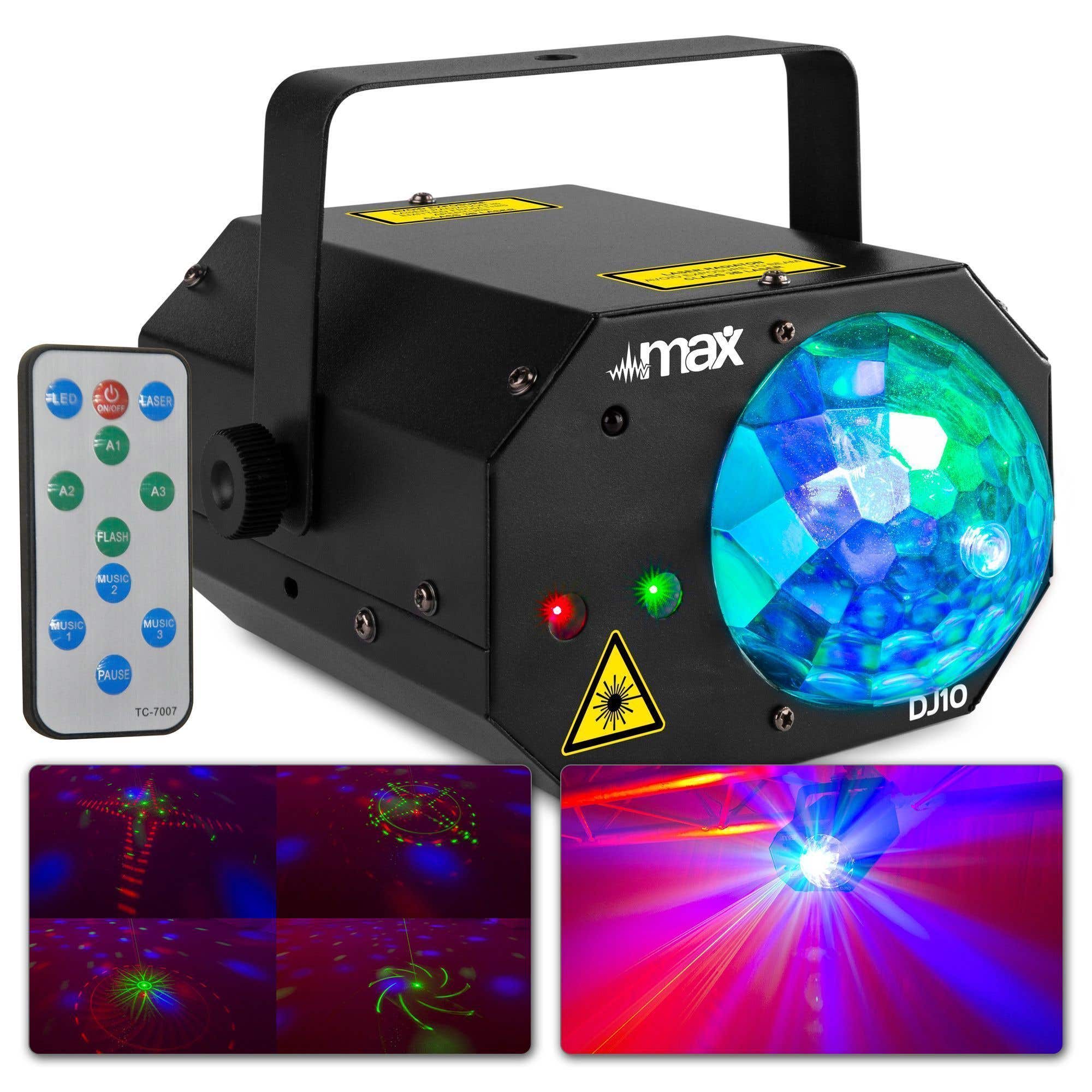 B-Ware - MAX DJ10 Lichteffekt – Jelly Moon mit rot/grünem Laser
