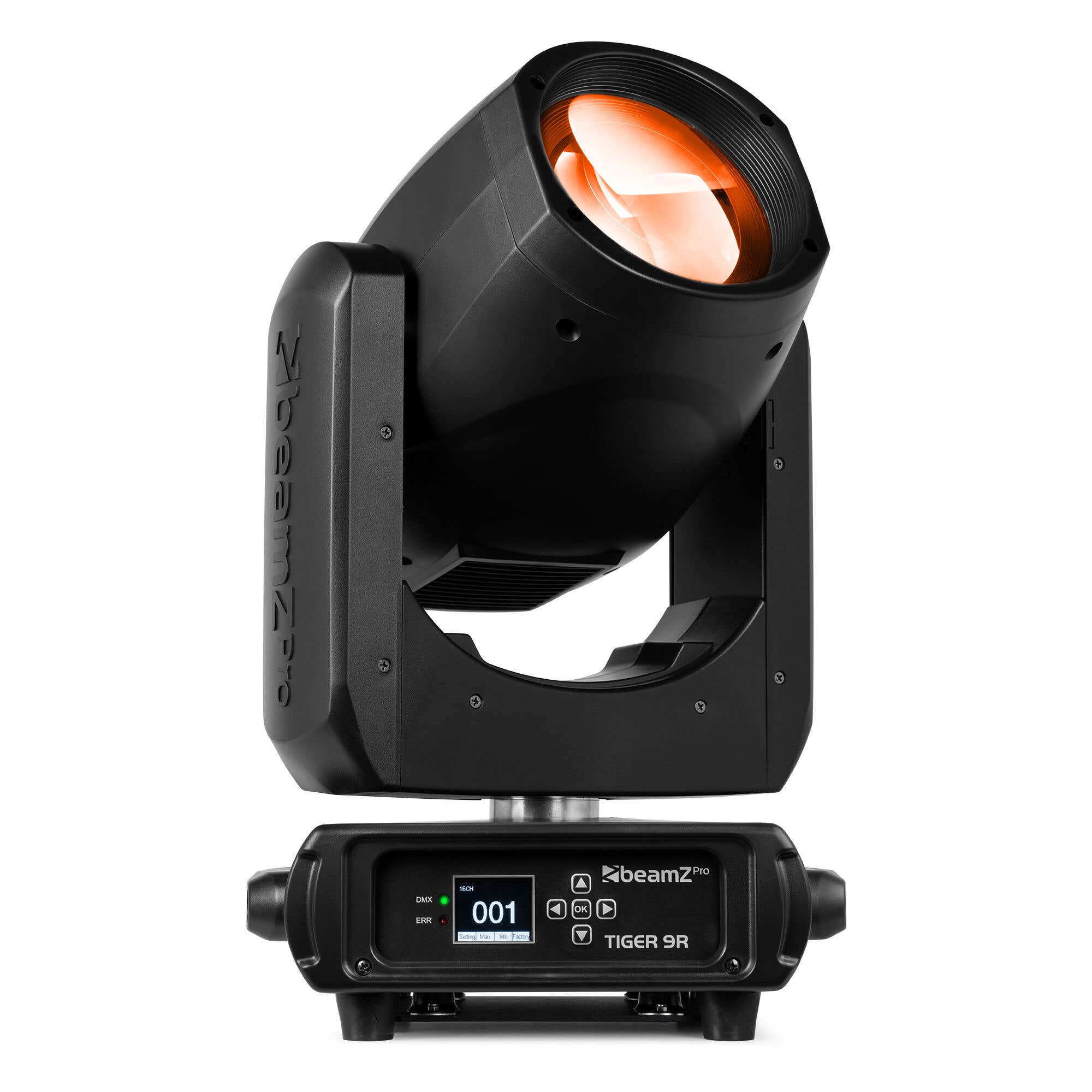 BeamZ Tiger 9R 260W Beam Moving Head – 1° Beam, 14 Gobos, 2 Prismen