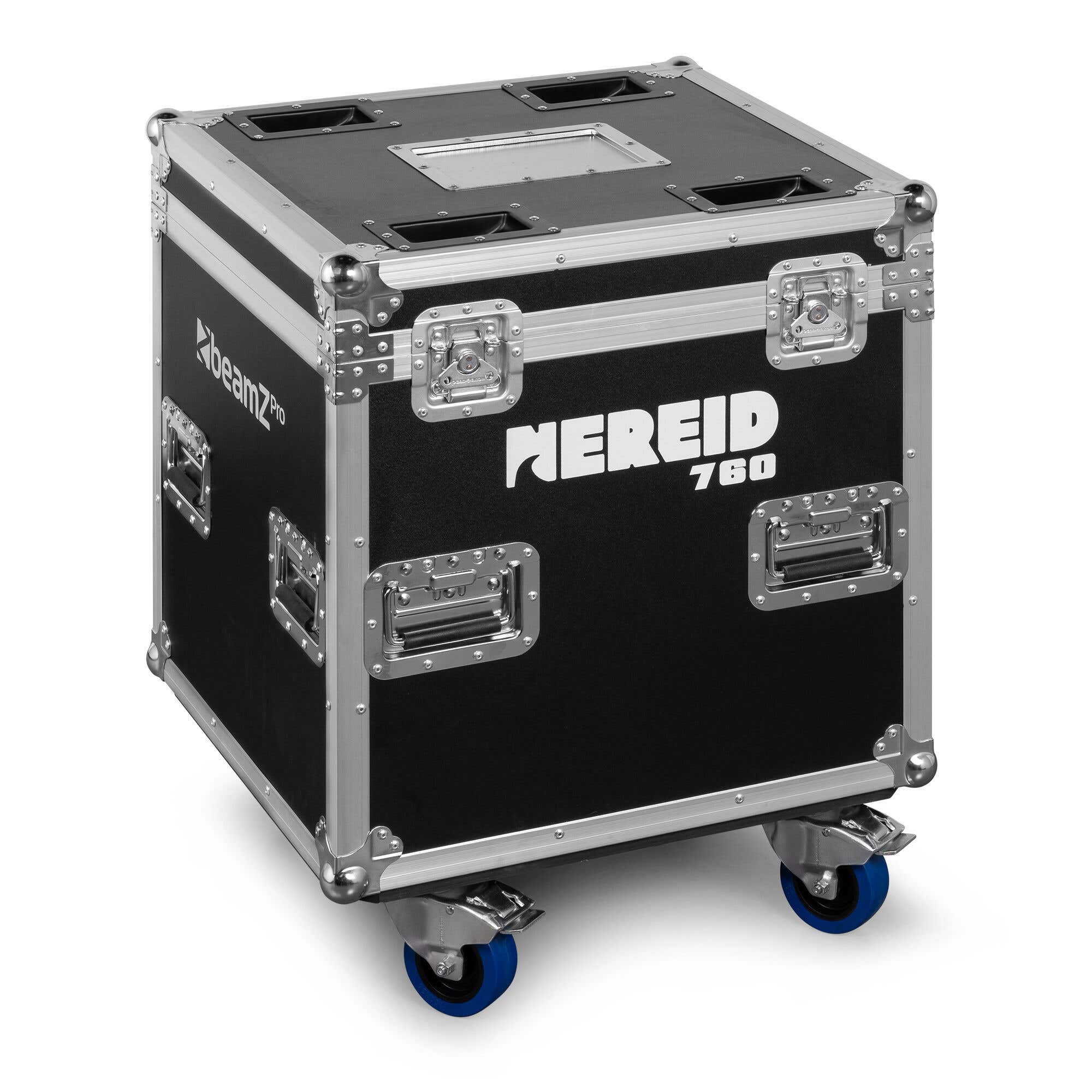 BeamZ FC760N Flightcase für 2x Nereid760 Moving Heads – Robuste Transportlösung mit Kabelablage und Rollen