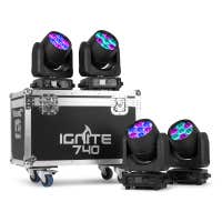 BeamZ Professional IGNITE740 Movinghead 4er Set inkl. Flightcase