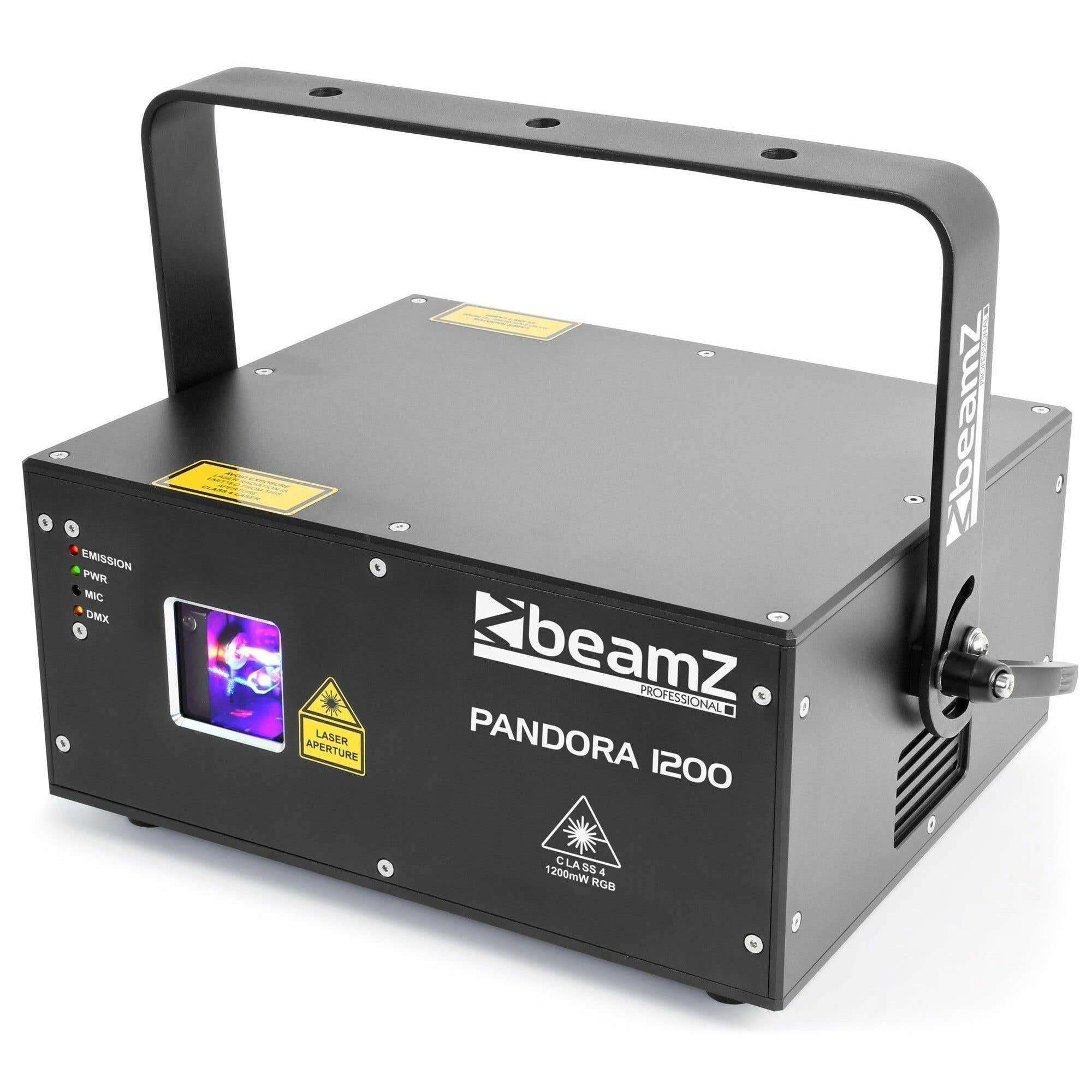 B-Ware - BeamZ Pandora 1200 TTL RGB Laser 1,2 W mit ILDA