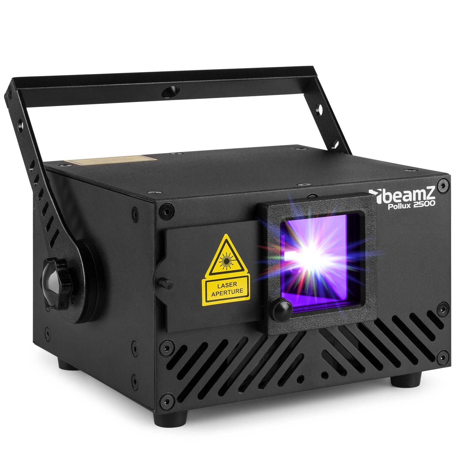 BeamZ Professional Pollux 2500 RGB Laser Multicolor 2500mW Analog Laser - DMX und ILDA