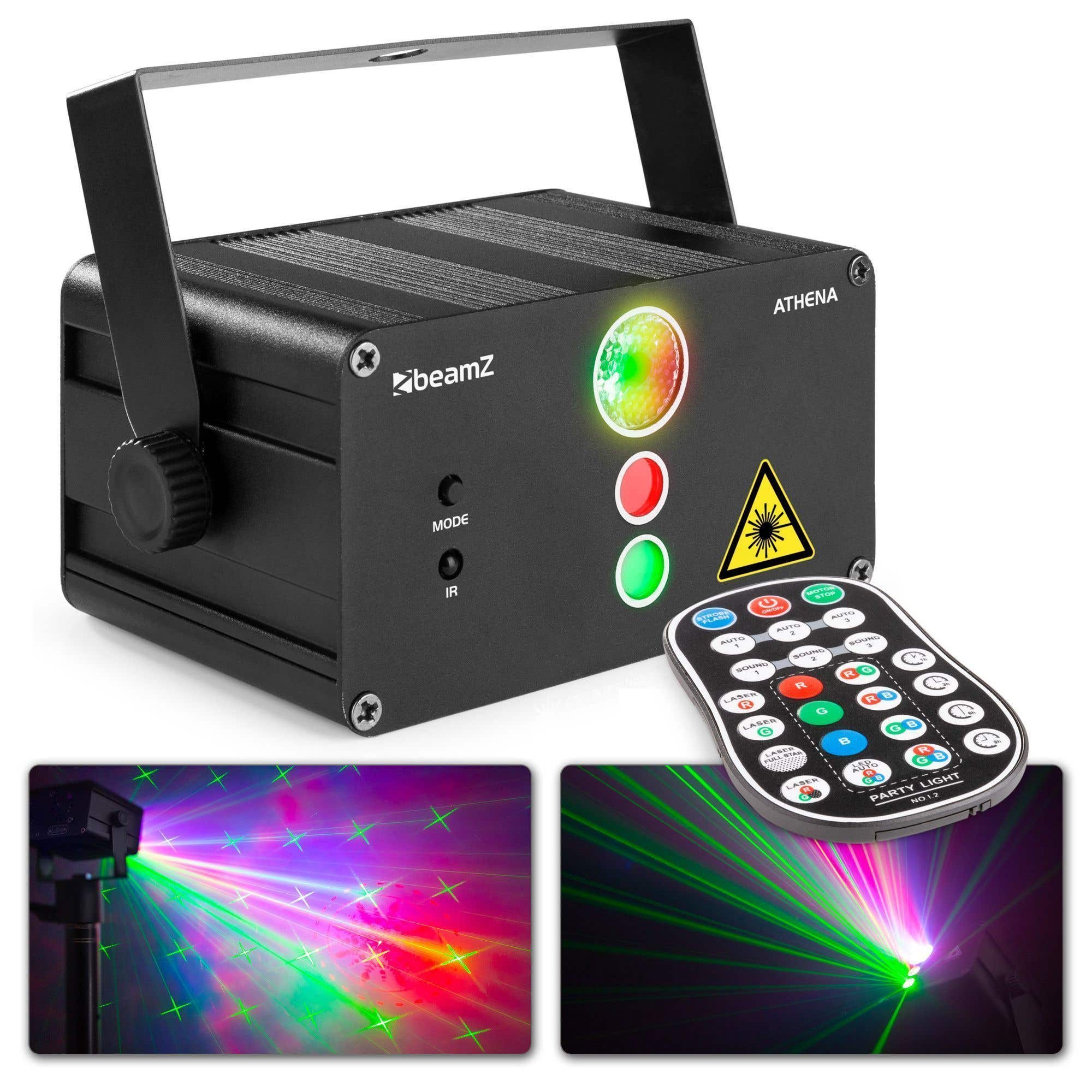 B-Ware - BeamZ Athena Gobo Laser System mit 2 Gobo-Lasern und Multicolor-LED, Lichtanlage
