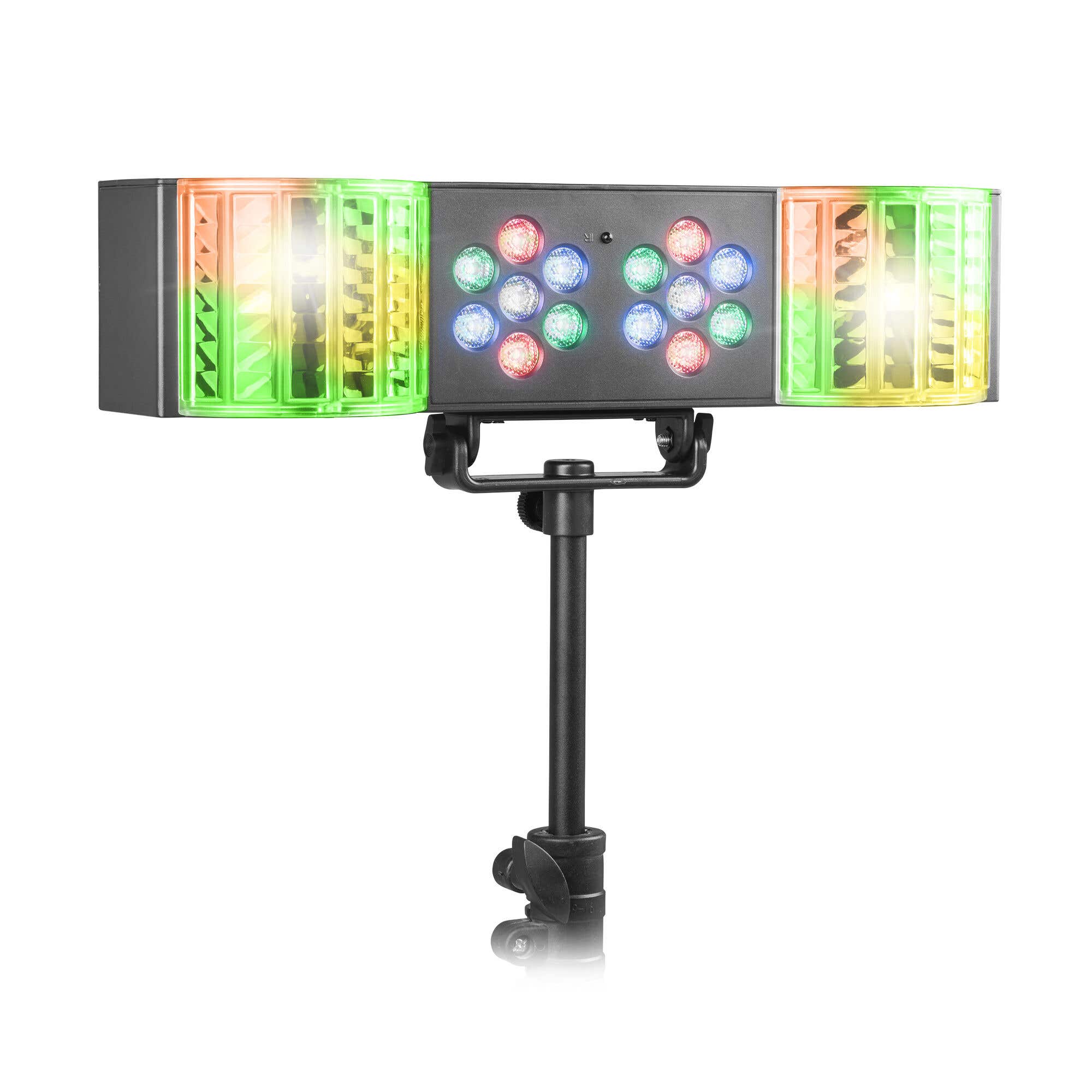Fuzzix DerbyStar1 – Partybar – Mit LED Wash und Derby – Inklusive Fernbedienung – RGB LEDs