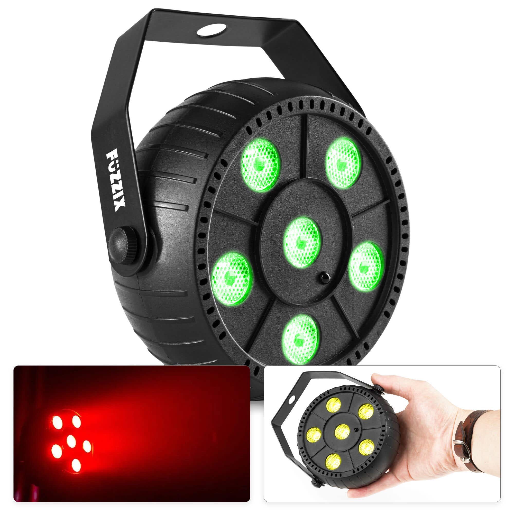 Fuzzix PLP10 RGB LED PAR mit Akku - 6x 2W LEDs