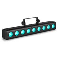 Fuzzix Orion LED Bar - Partybar mit 9x 6 Watt RGBW LEDs - DMX - Inkl. Fernbedienung