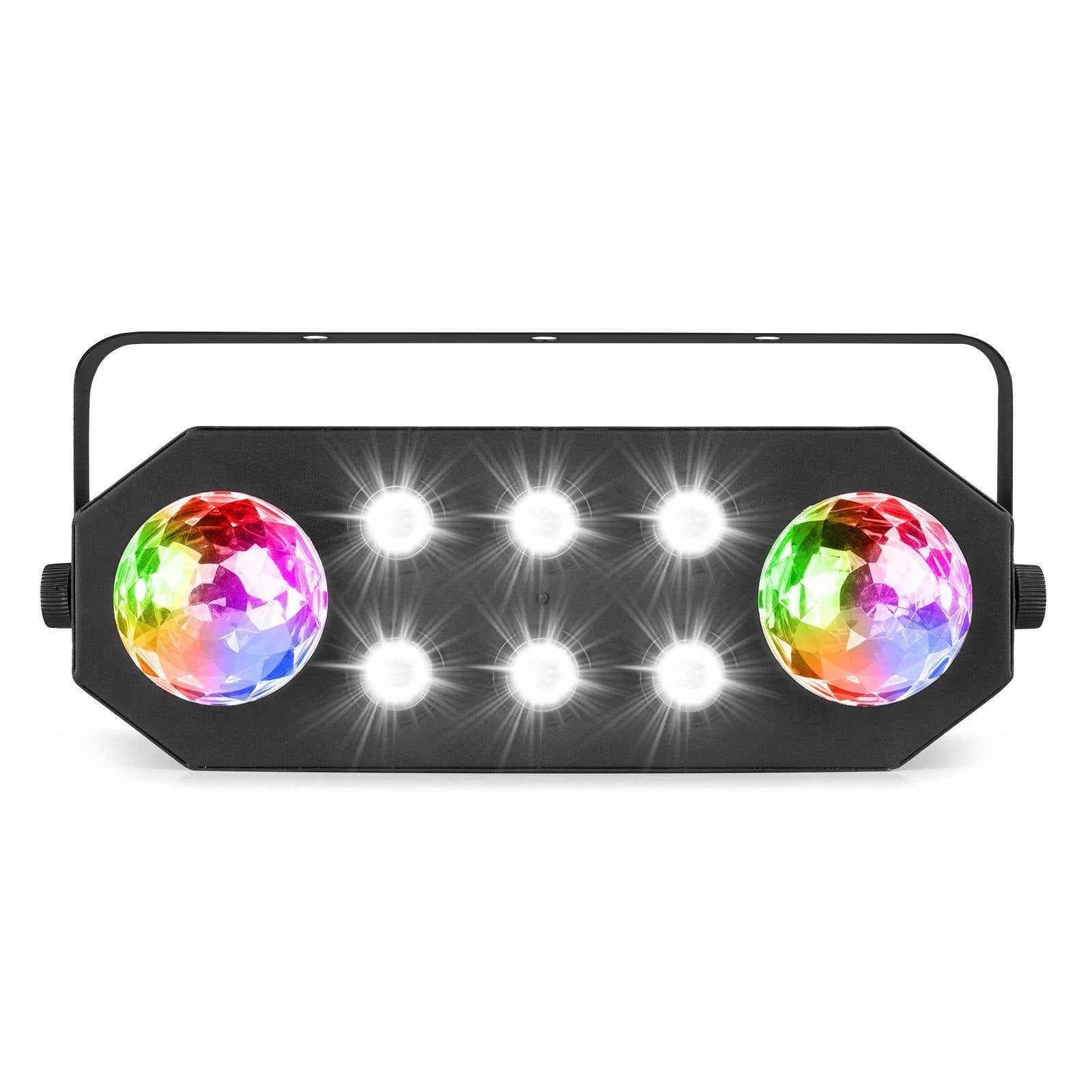 BeamZ StrobeMoon 2-in-1 Disco-Licht mit 2x LED-Moonflower und LED-Strobe