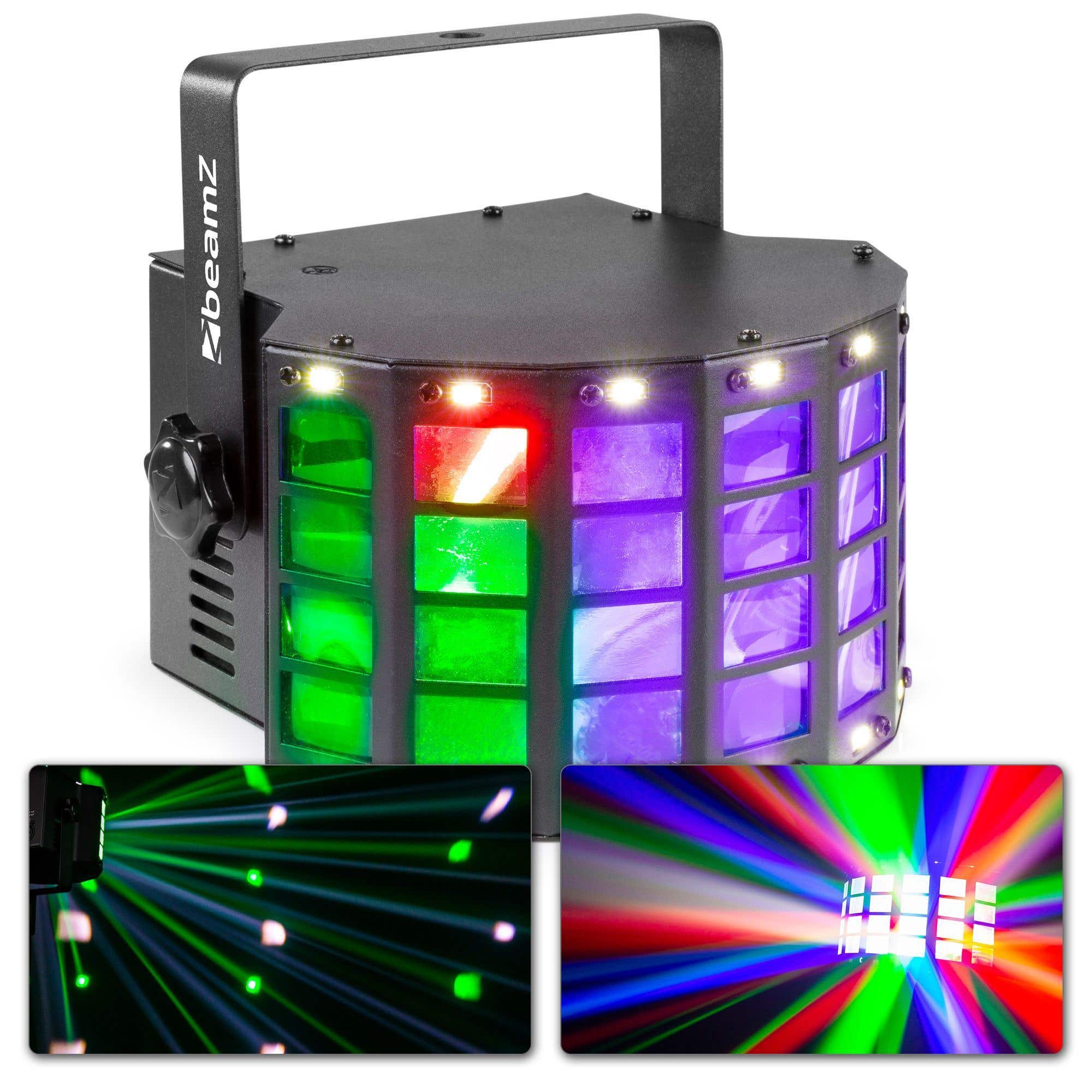 BeamZ DerbyStrobe LED Lichteffekt mit DMX und Fernsteuerung