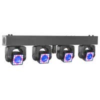 B-Ware - BeamZ ShowBar GO Shine – Moving Head Bar mit 4 Köpfen & LED-Ringen RGBW – 160W