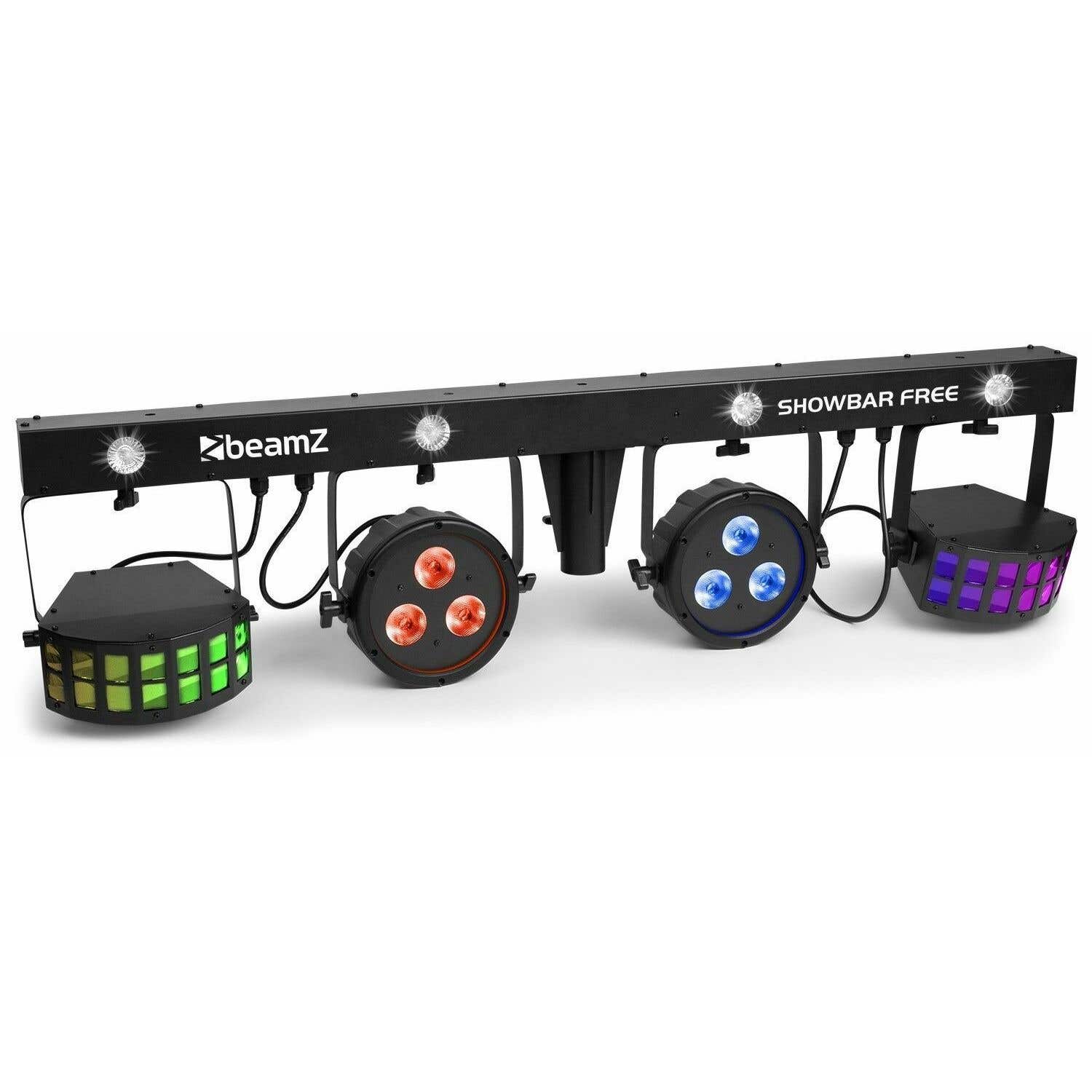 BeamZ Showbar FREE – komplette Lichtshow auf T-Leiste mit Tasche
