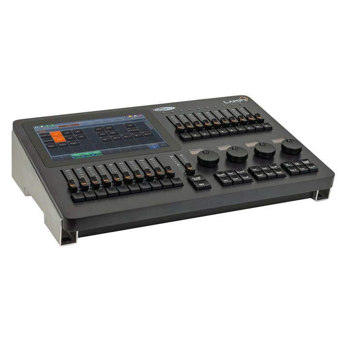 Showtec LAMPY 20 2U – 1024-Kanal DMX Controller mit 2 Universen, 20 Fadern & OLED-Screen