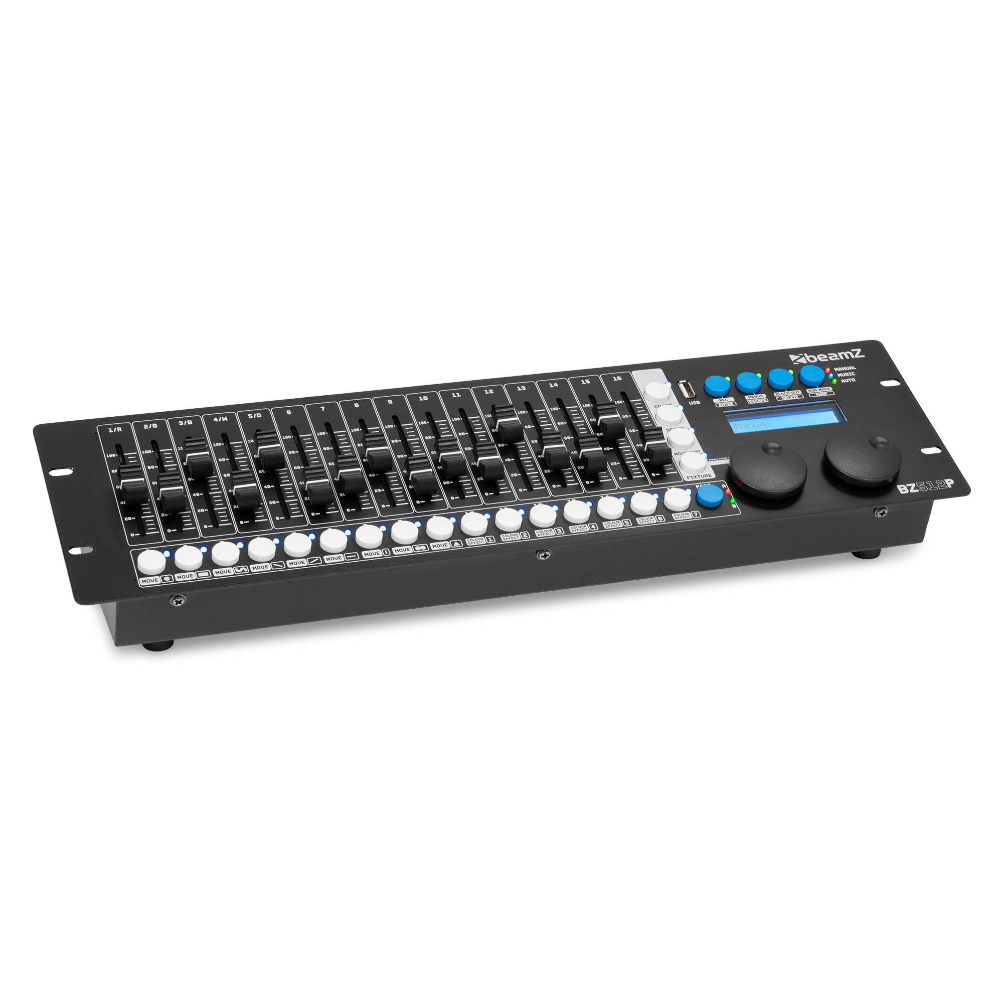 B-Ware - BeamZ BZ512P DMX Controller - 512 Kanal Controller - Bis 28 Fixtures - 19 Zoll
