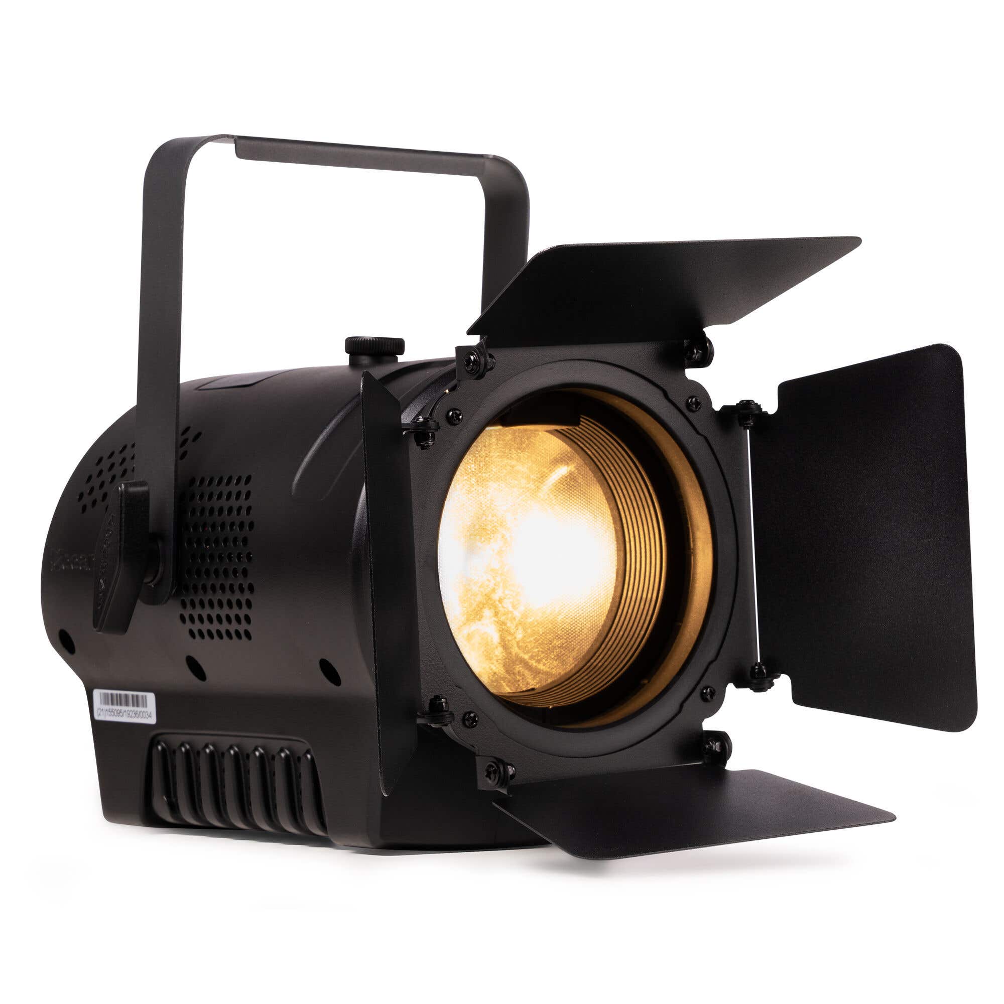 BeamZ Professional BTK050Z-3 Mini Fresnel mit 3-poligem DMX-Anschluss – Manueller Zoom – 50 W CW/WW COB-LED