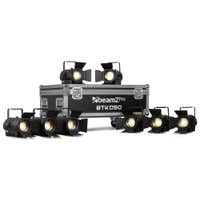 BeamZ Pro BTK050Z-5 Fresnel Set - 8 Mini Fresnels mit Flightcase - Manuellem Zoom - CW/WW COB LEDs