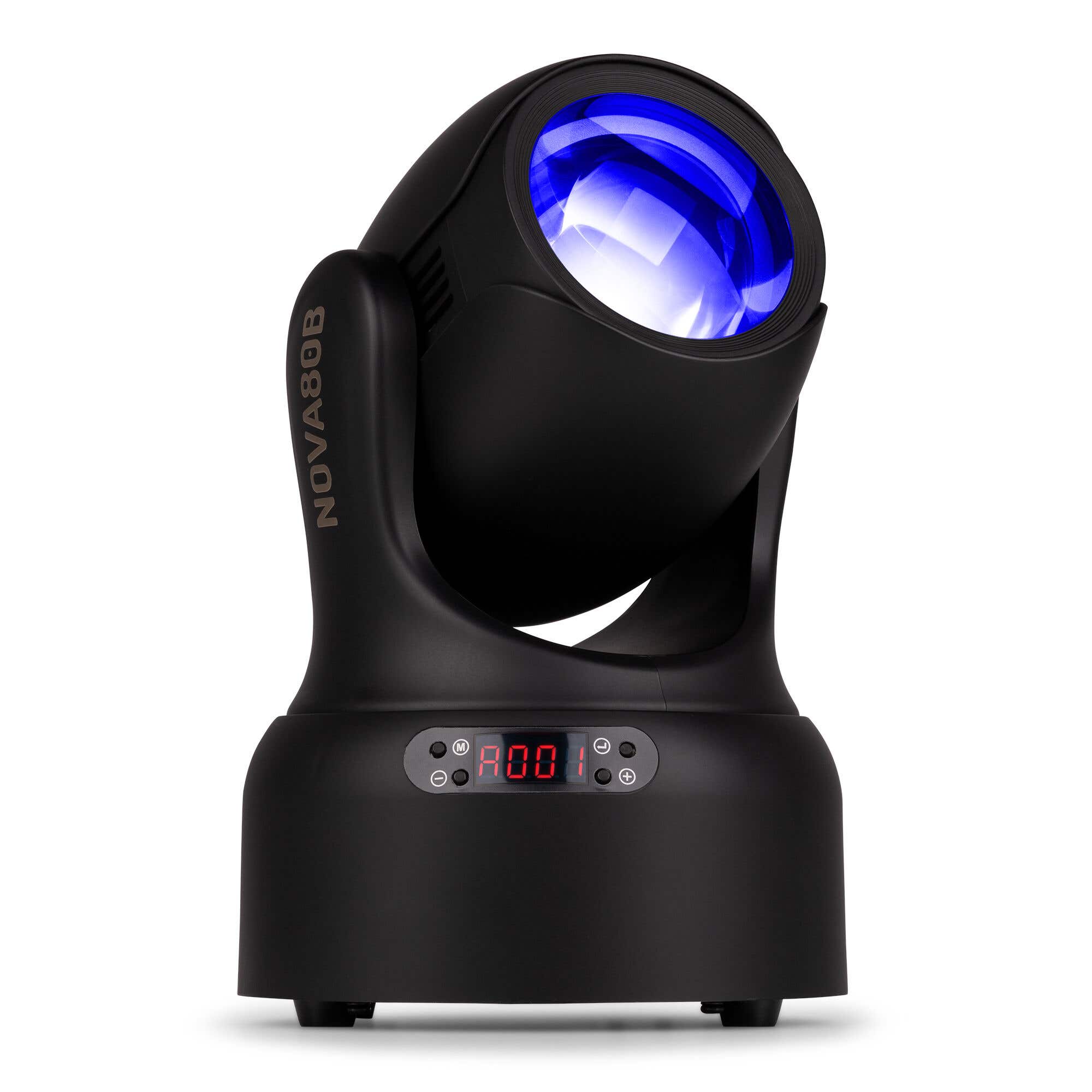 BeamZ NOVA80B-BK Beam Moving Head mit Prisma - 7 Farben & 7 Gobos - 80W - Schwarz