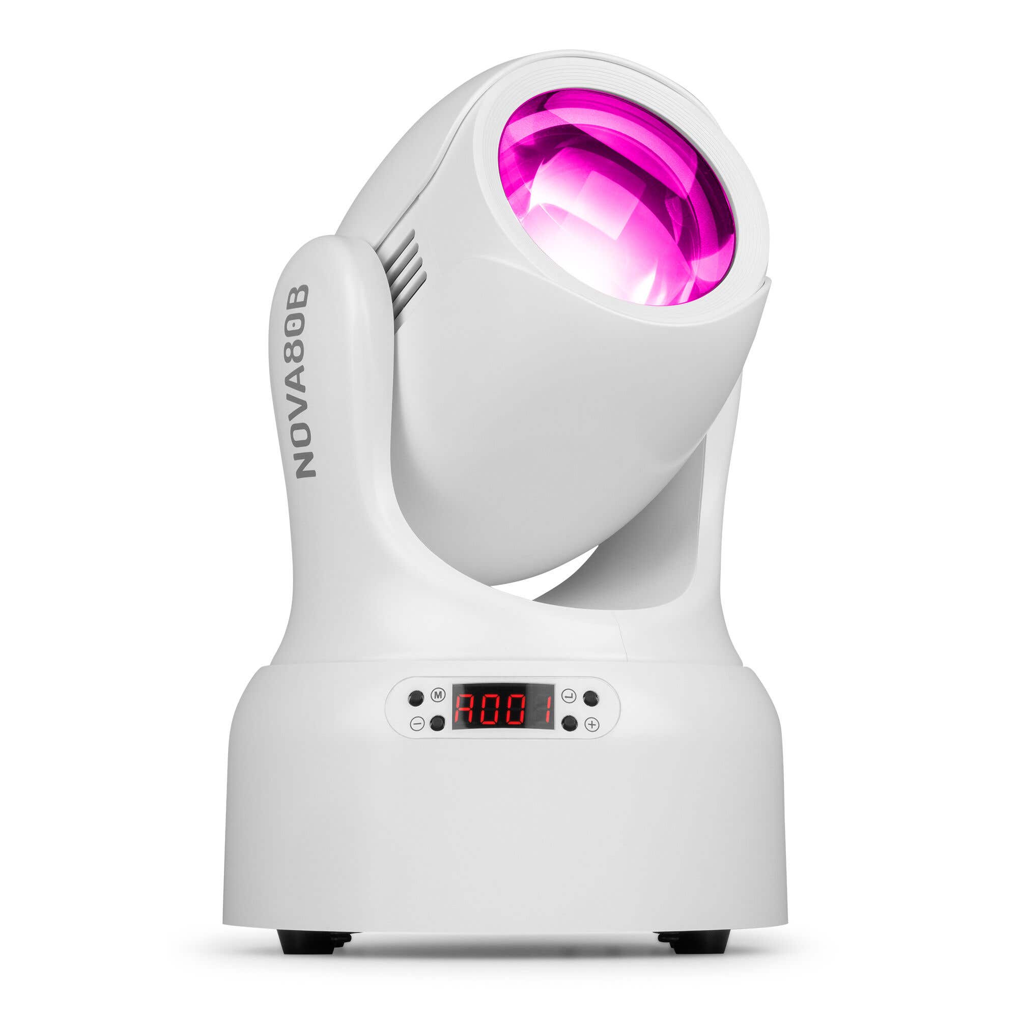 B-Ware - BeamZ NOVA80B-WH Beam Moving Head mit Prisma - 7 Farben & 7 Gobos - 80W - Weiß