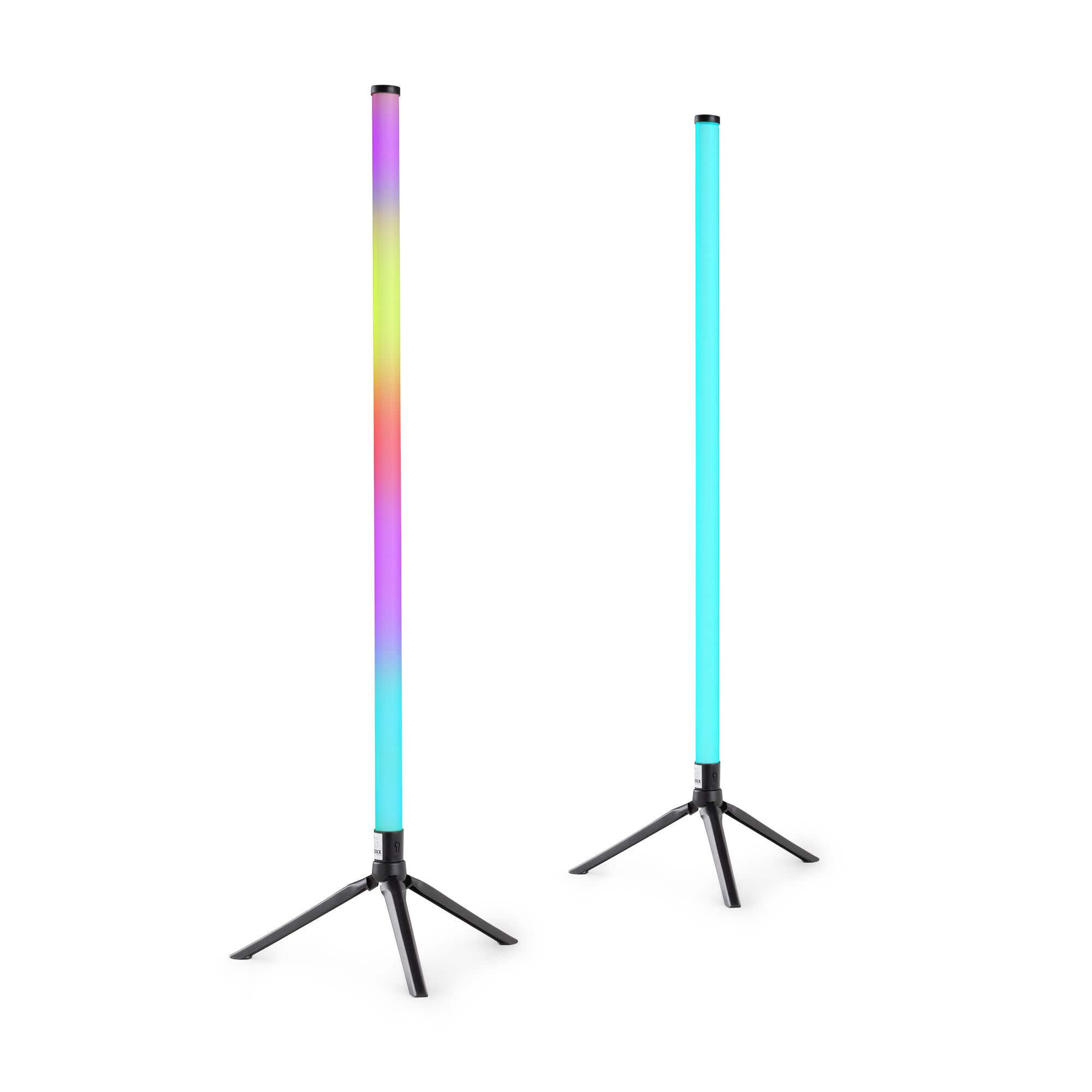 B-Ware - Fuzzix Starry LED Tube Set – 2x Standlampen – 2x 43 RGB-LEDs – App-steuerbar