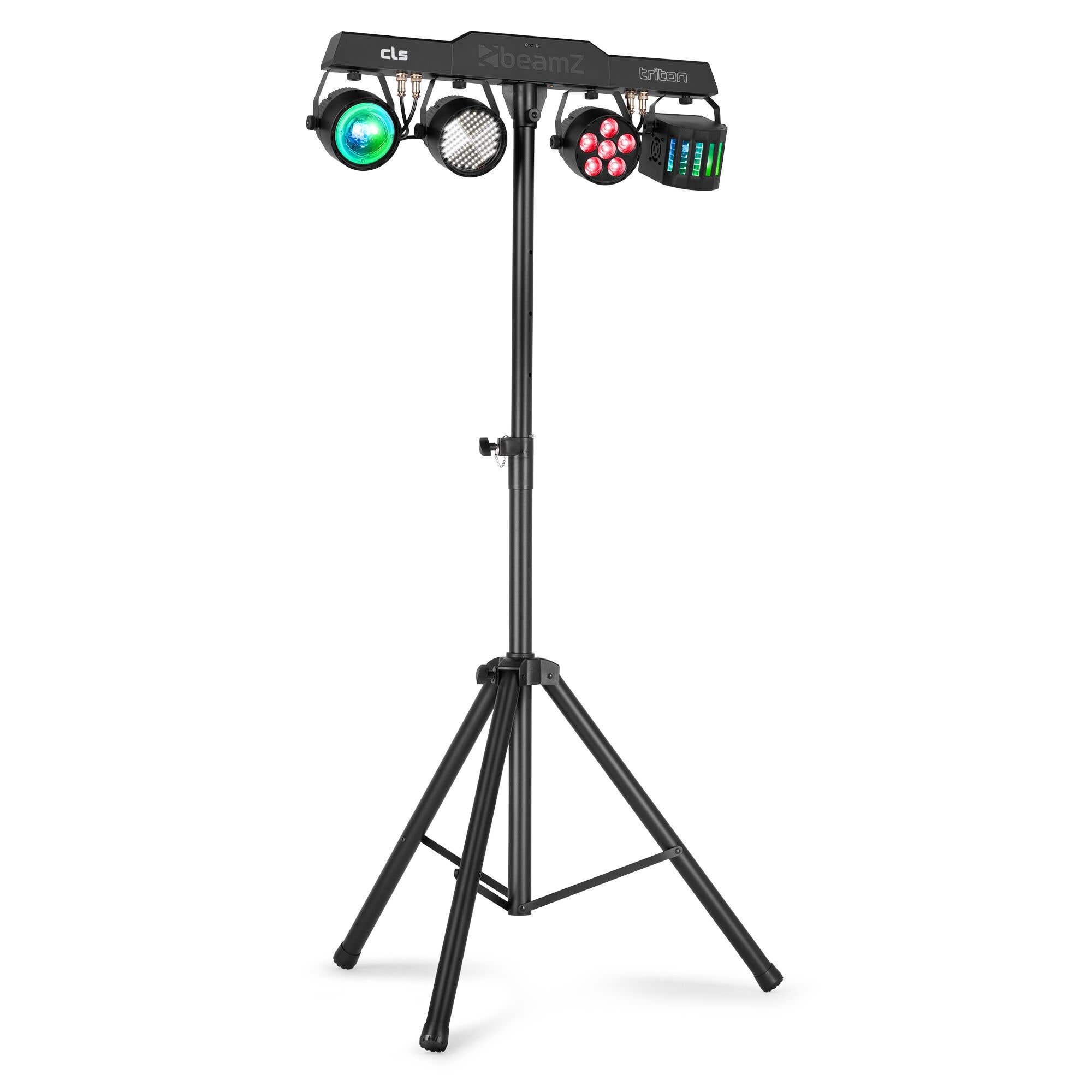 BeamZ CLS Triton Party Bar – All-in-One Partyset mit 4 Effekten & Stativ – RGBW