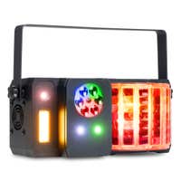 Fuzzix Stellar1 LED Partylicht– Discolicht – Multi DJ-Effekt – RGBW LEDs, Gobos, Stroboskop
