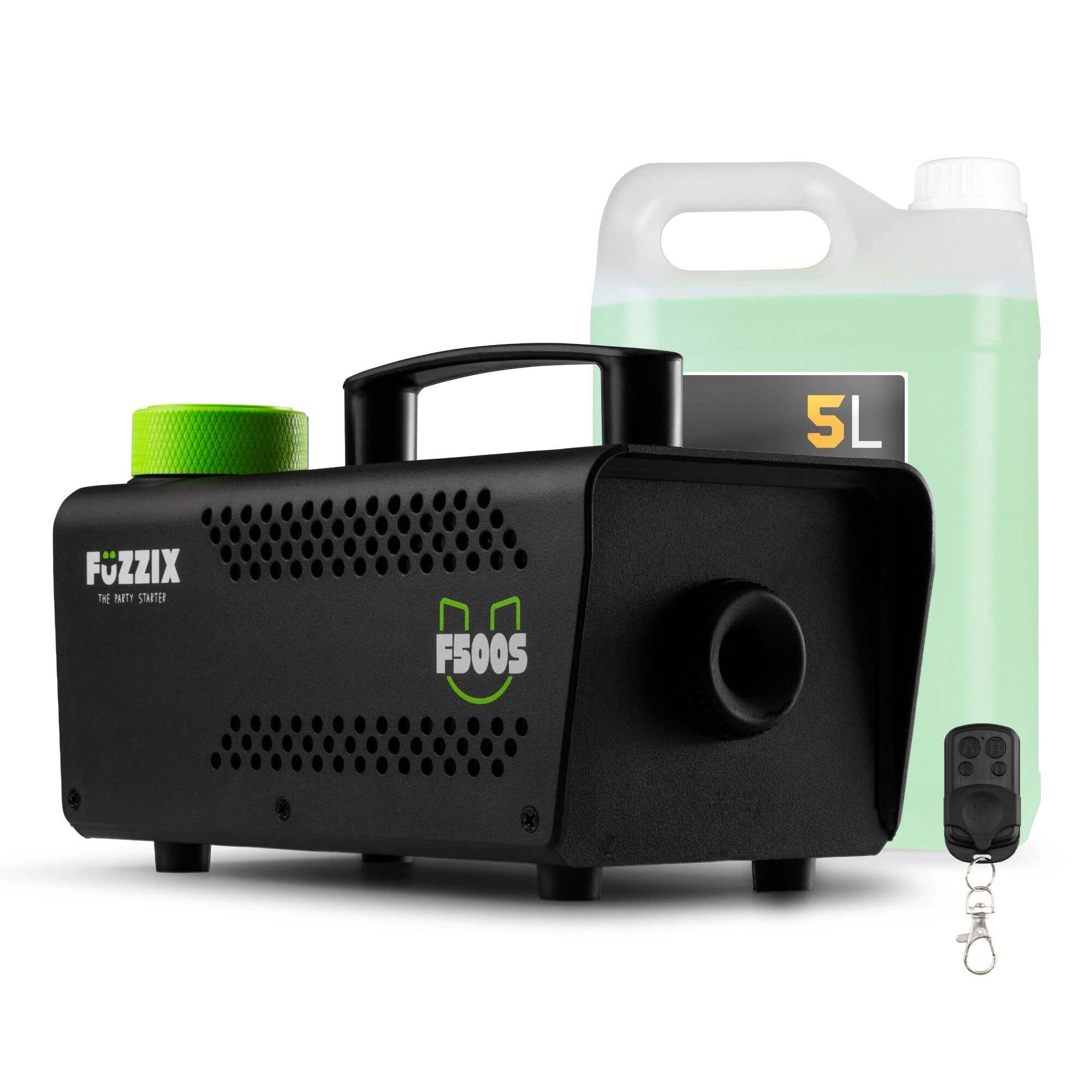 Fuzzix F500S Party Nebelmaschine 500W – inkl. Fernbedienung & 5L Nebelfluid
