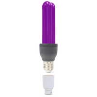 BeamZ Schwarzlicht UV-Energiesparlampe 25 W mit E27-Fassung und Bajonettadapter