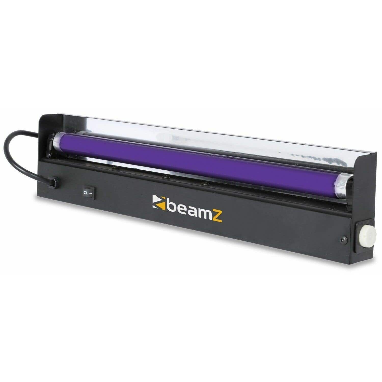 BeamZ Schwarzlicht / UV-Leuchtstoffröhre 45 cm mit Leuchte