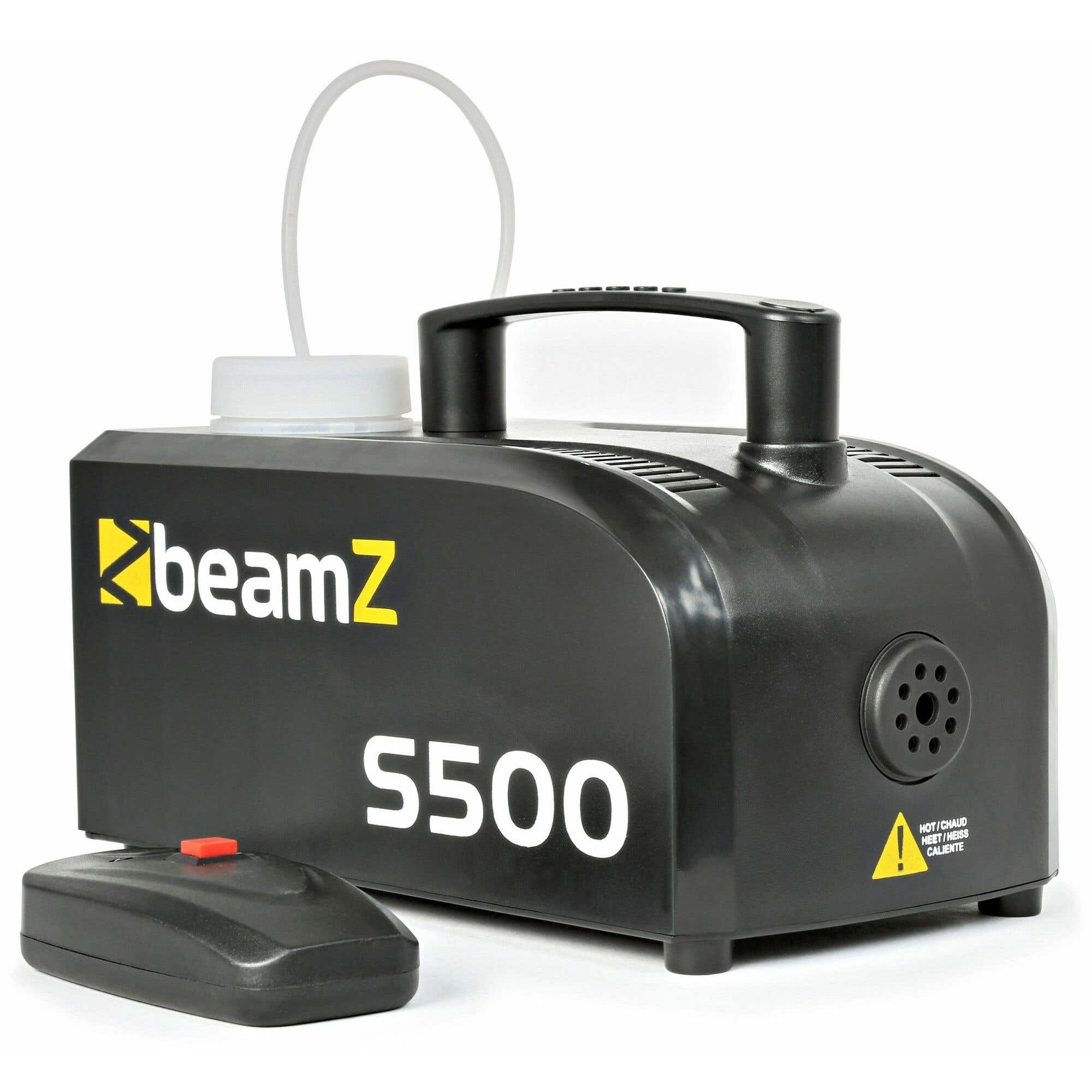 BeamZ S500 kompakte Nebelmaschine aus Kunststoff mit kostenlosem Nebelfluid
