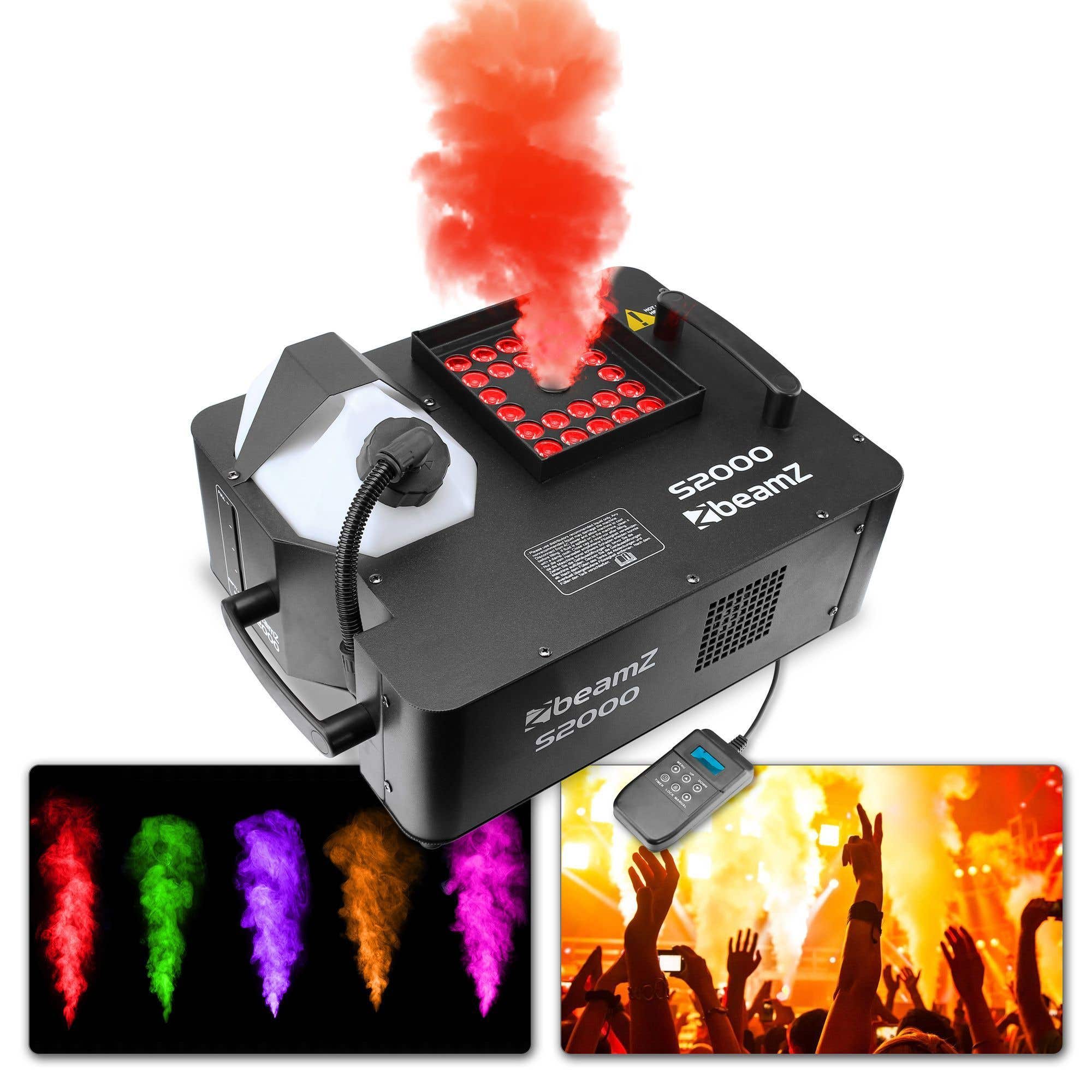BeamZ S2000 - 2000 W Nebelmaschine mit LED