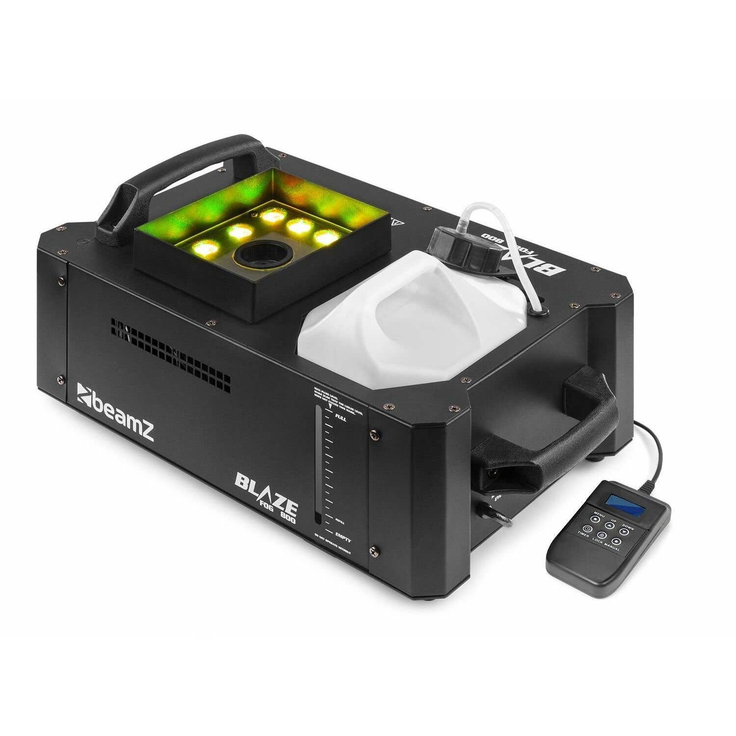 BeamZ Nebelmaschine BLAZE800 - Horizontale und vertikale Nebelmaschine mit Licht - 800 Watt